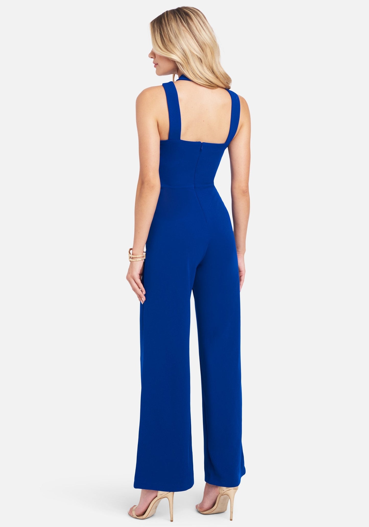 Wide Leg Halter Jumpsuit