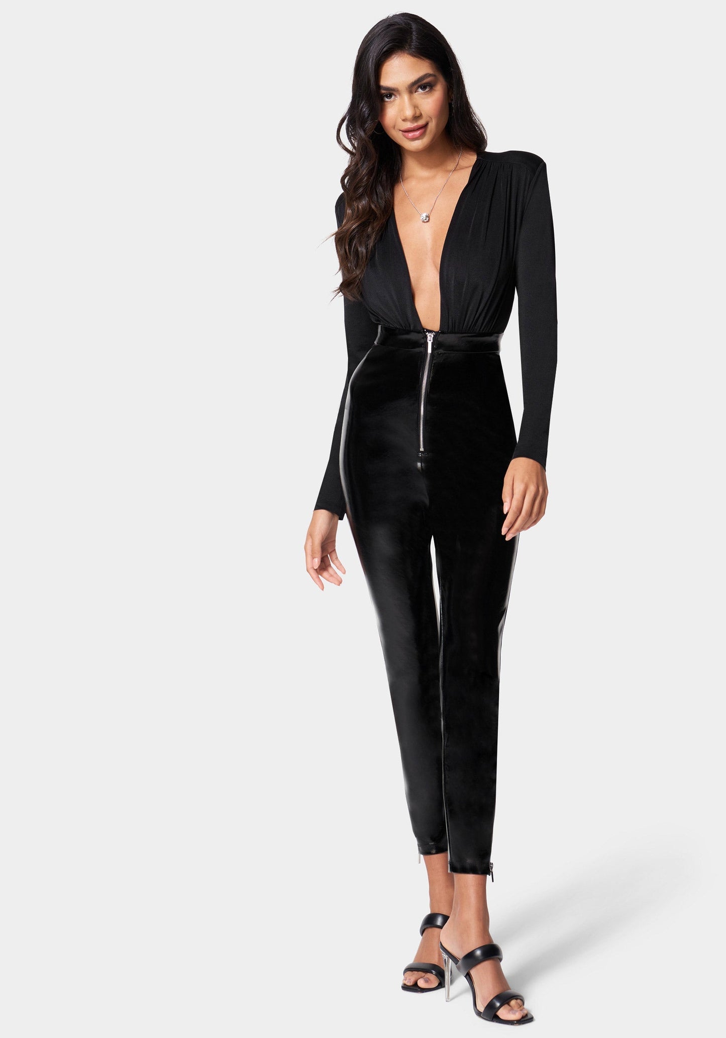 Patent Pant Catsuit