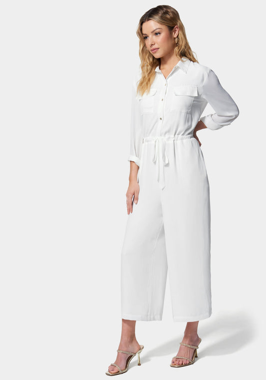 Utility Pocket Culotte Jumpsuit