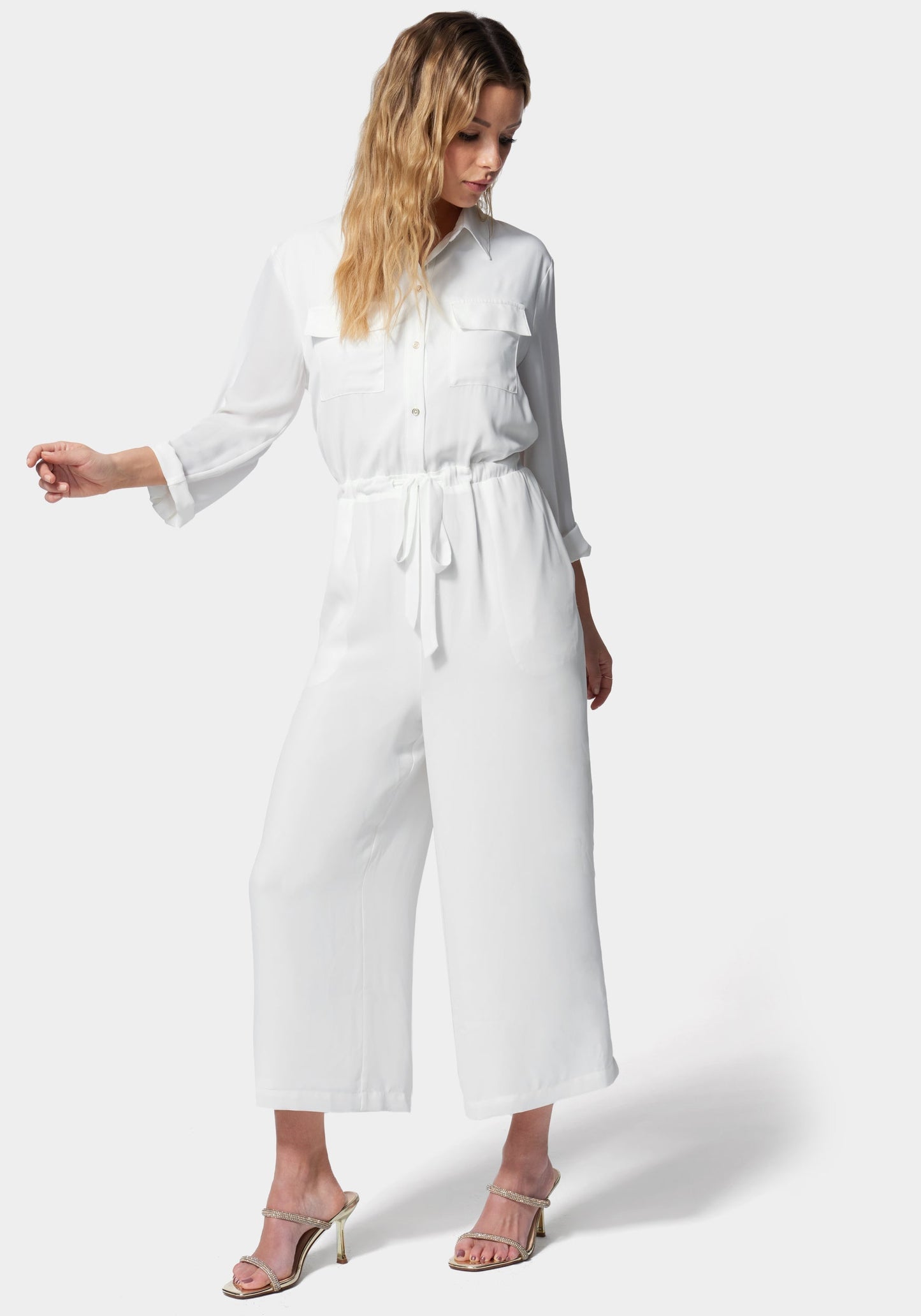 Utility Pocket Culotte Jumpsuit