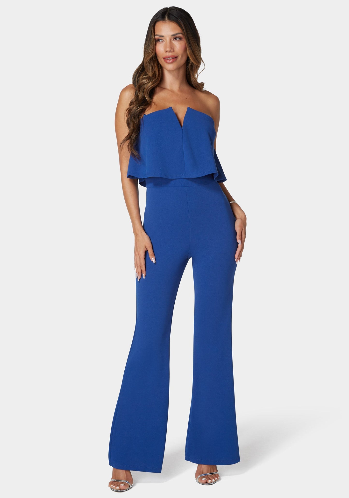 Strapless Overlay Jumpsuit