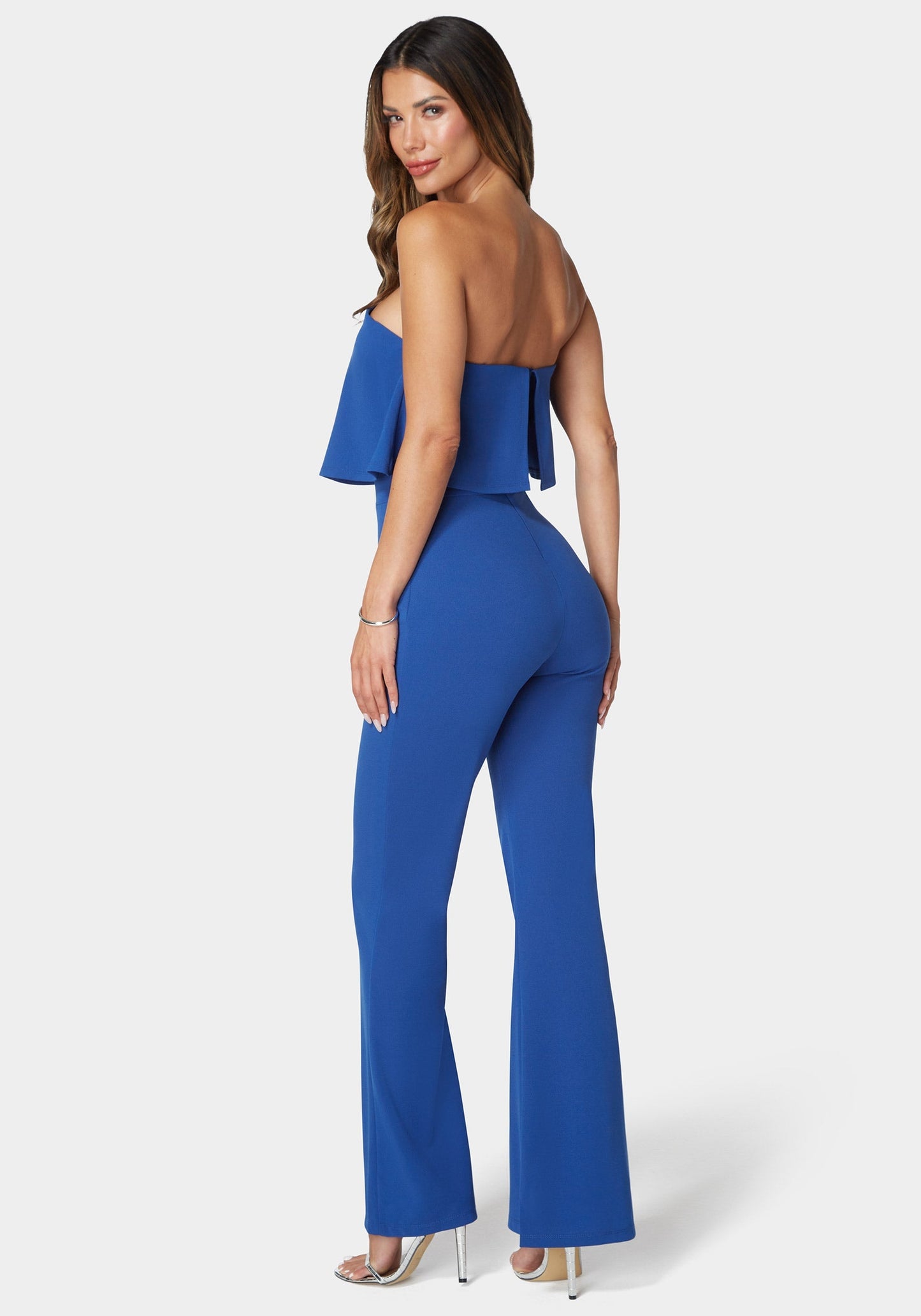 Strapless Overlay Jumpsuit