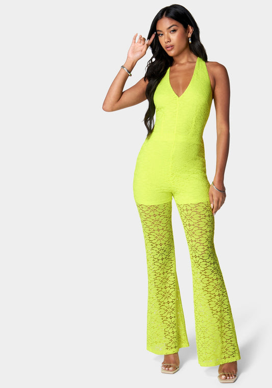 Halter Lace Jumpsuit