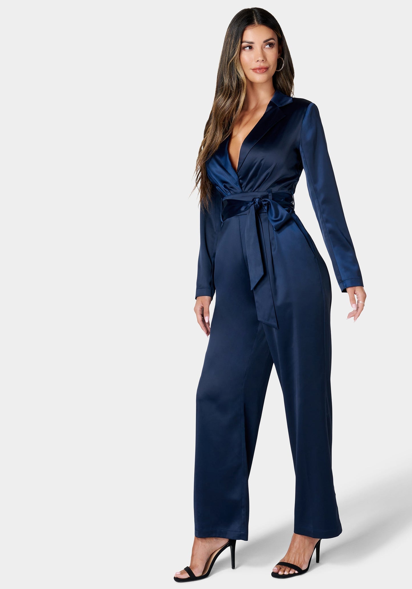 Satin Blazer Jumpsuit