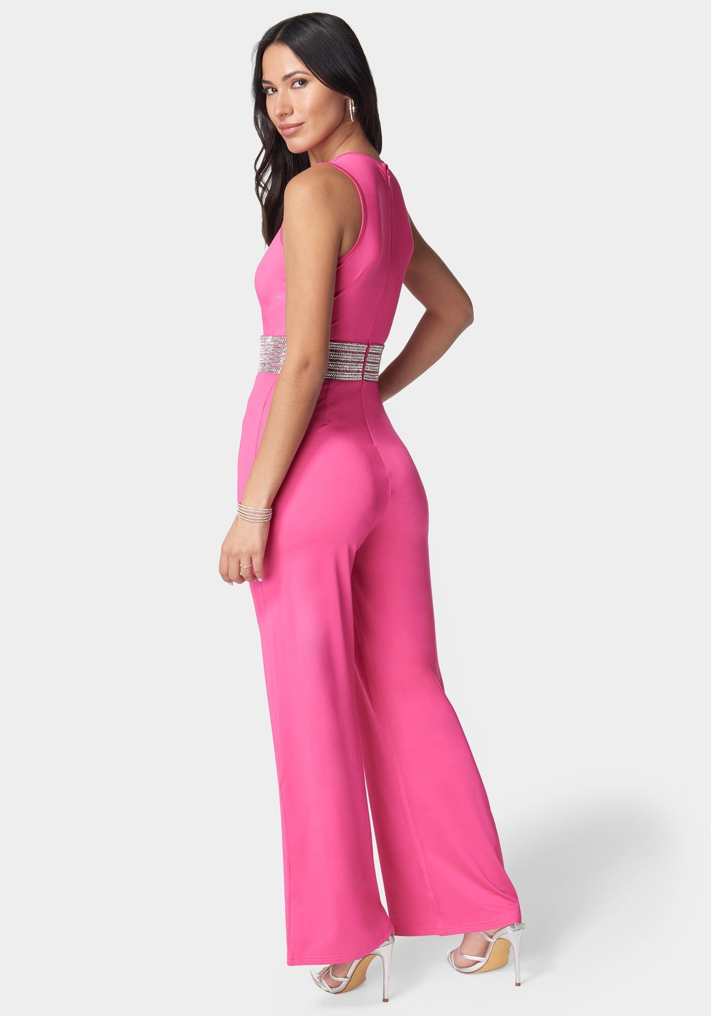 Embellished Wide Leg Jumpsuit