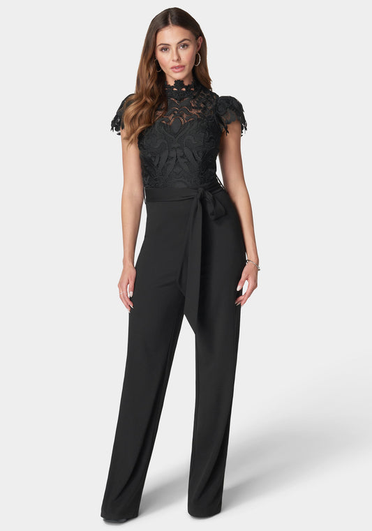 Lace High Neck Jumpsuit