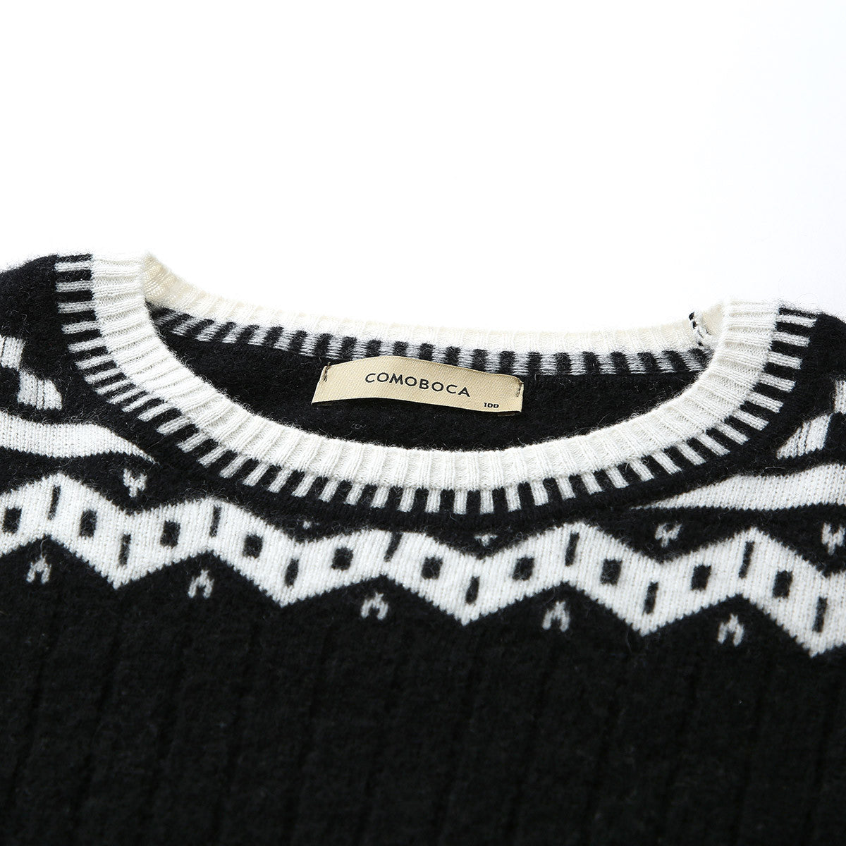 100% Cashmere Cozy Multicolor Sweater with Abstract Design