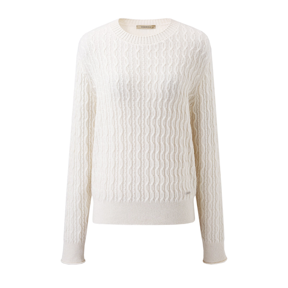 100% Cashmere Classic Cable Knit Sweater