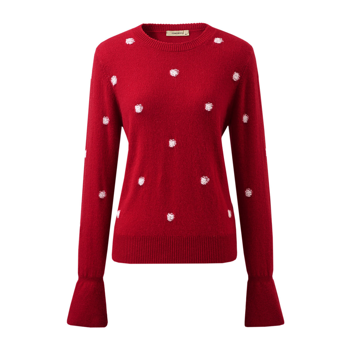 100% Cashmere Cozy Polka Dot Sweater