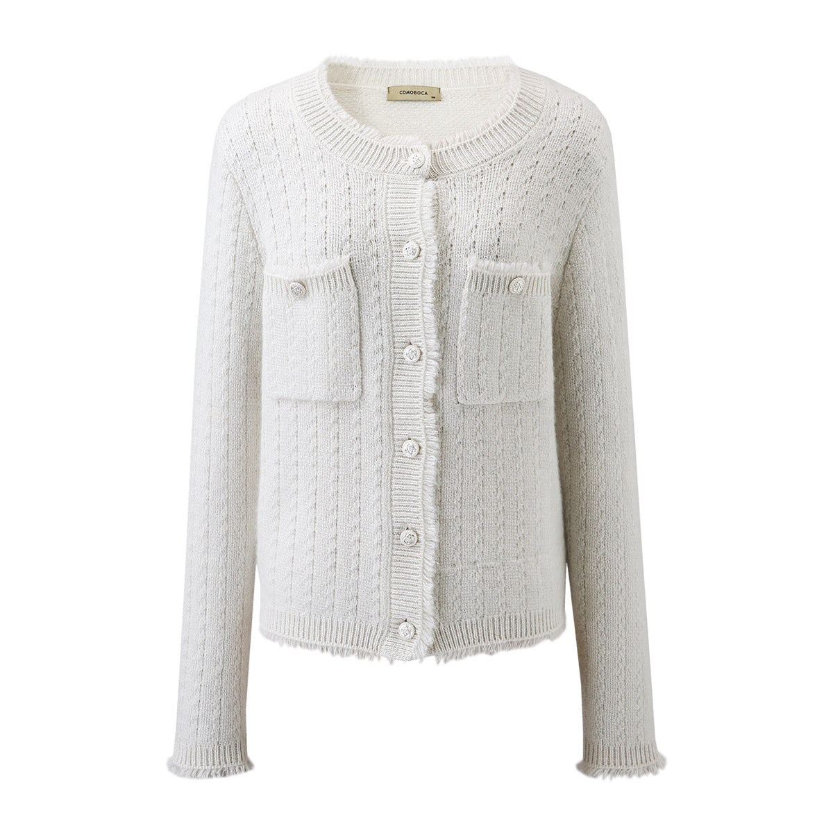 100% Cashmere Cozy Knitted Button Down Cardigan