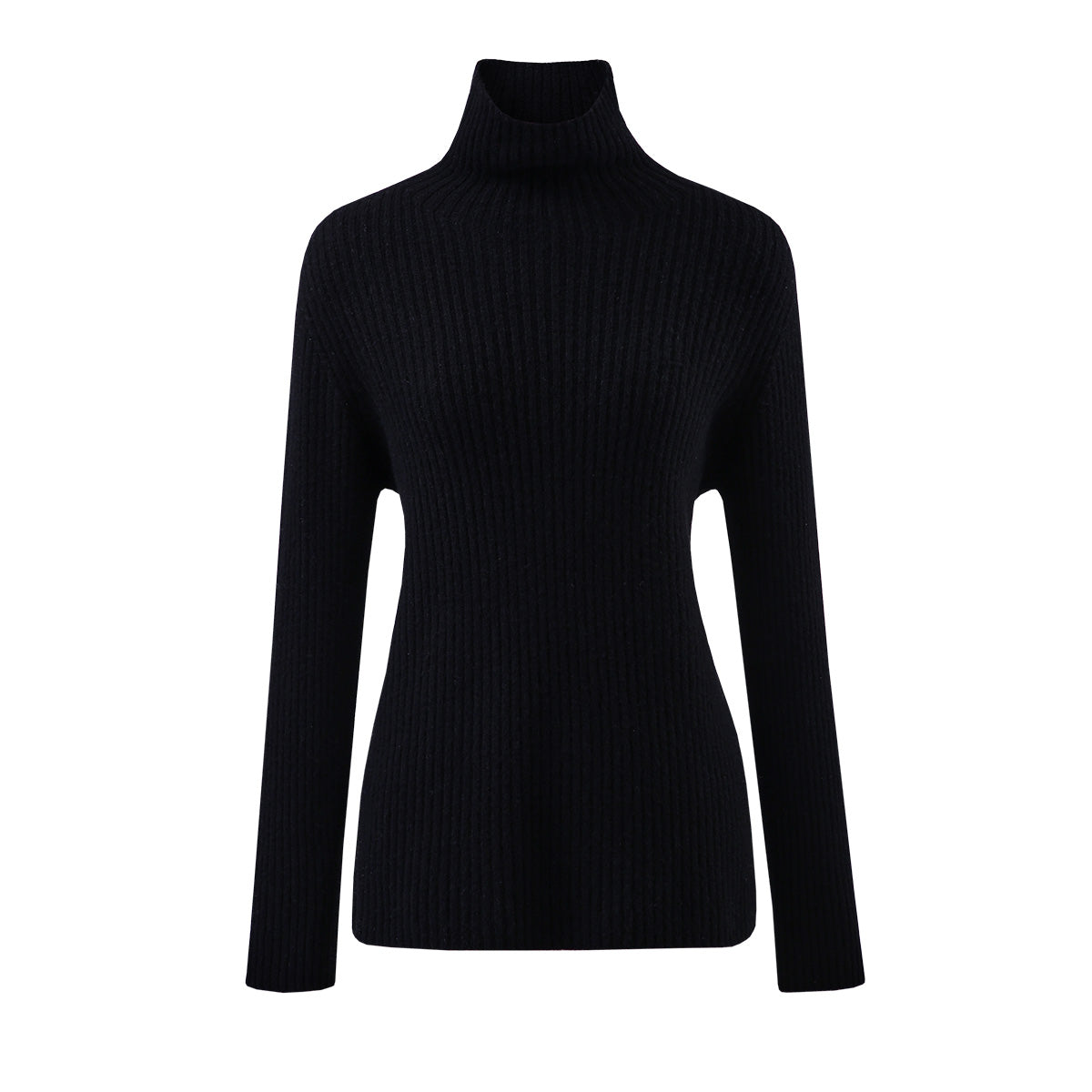 100% Wool All-in-One Knit Turtleneck Sweater