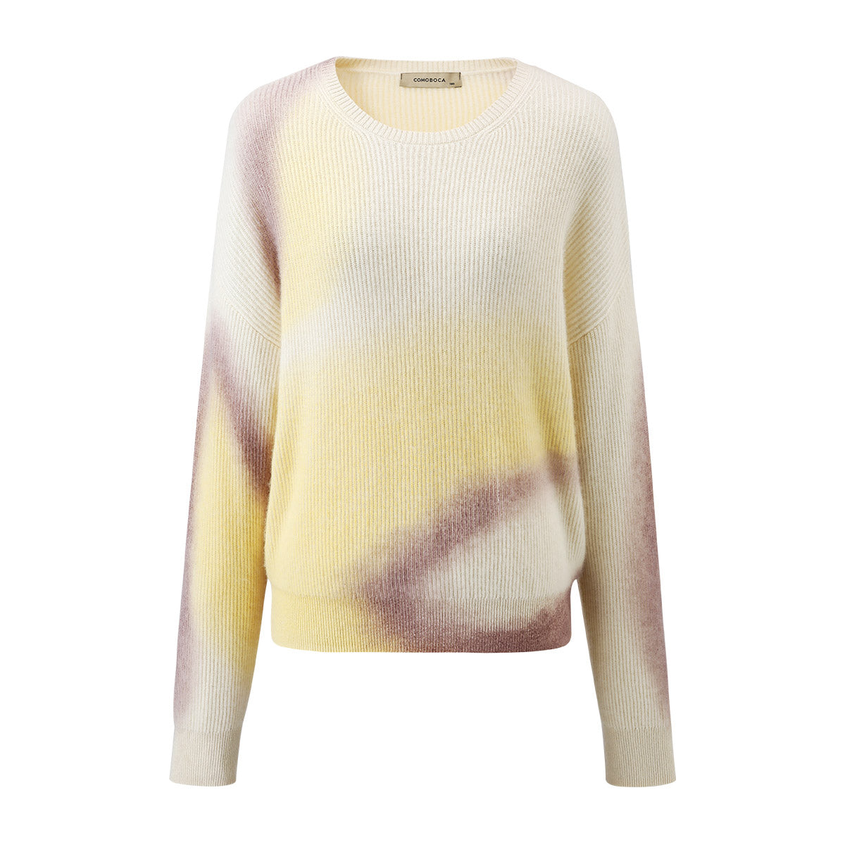 100% Cashmere Gradient Color Soft Knit Sweater