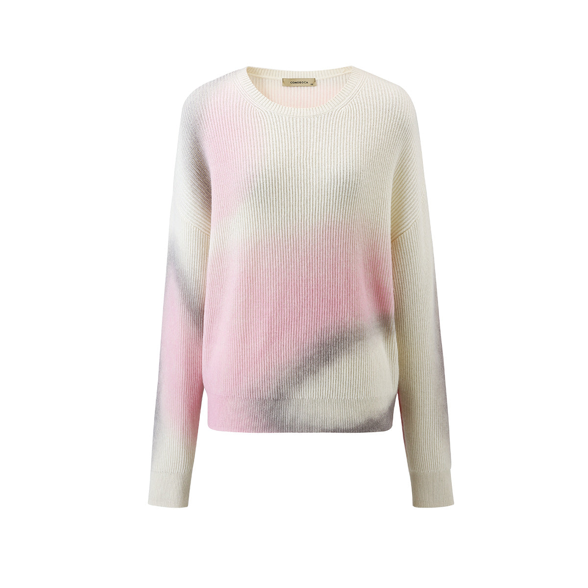 100% Cashmere Gradient Color Soft Knit Sweater