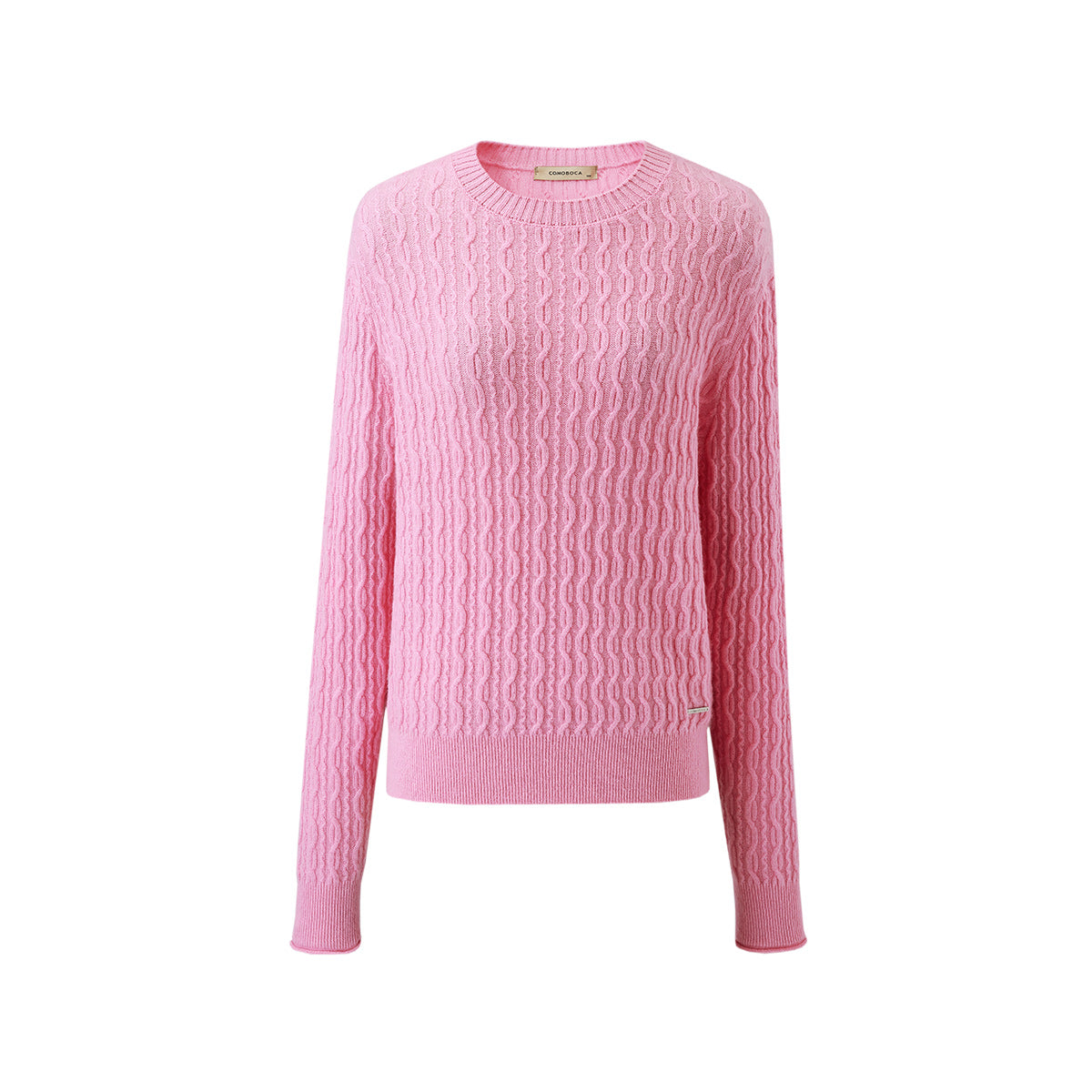 100% Cashmere Classic Cable Knit Sweater