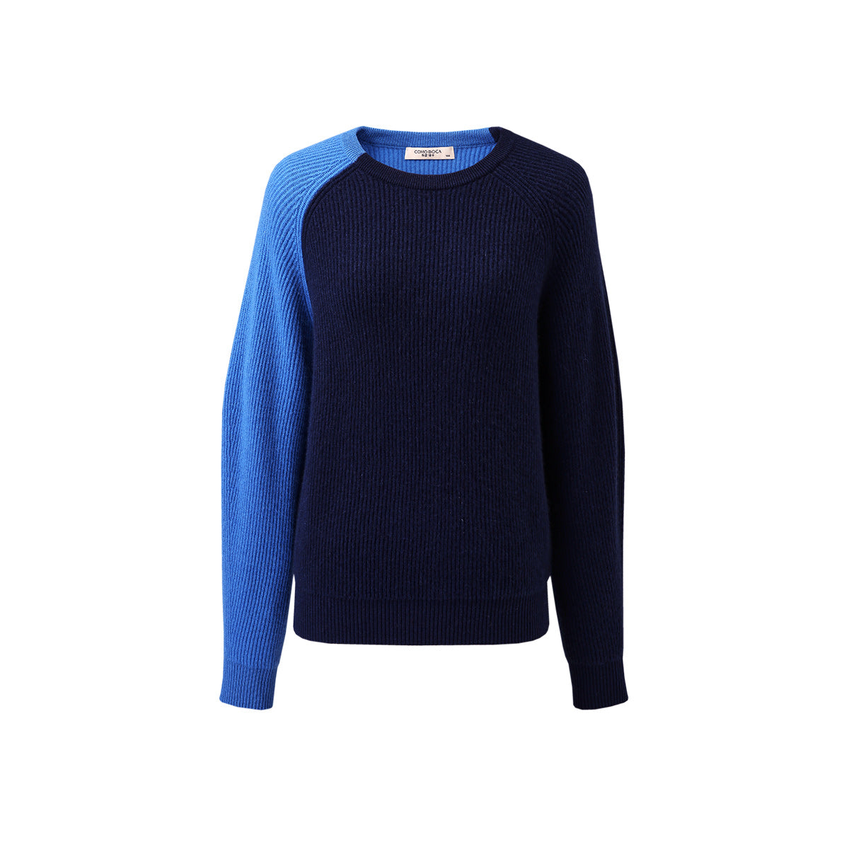 100% Cashmere Color Block Soft Knit Sweater