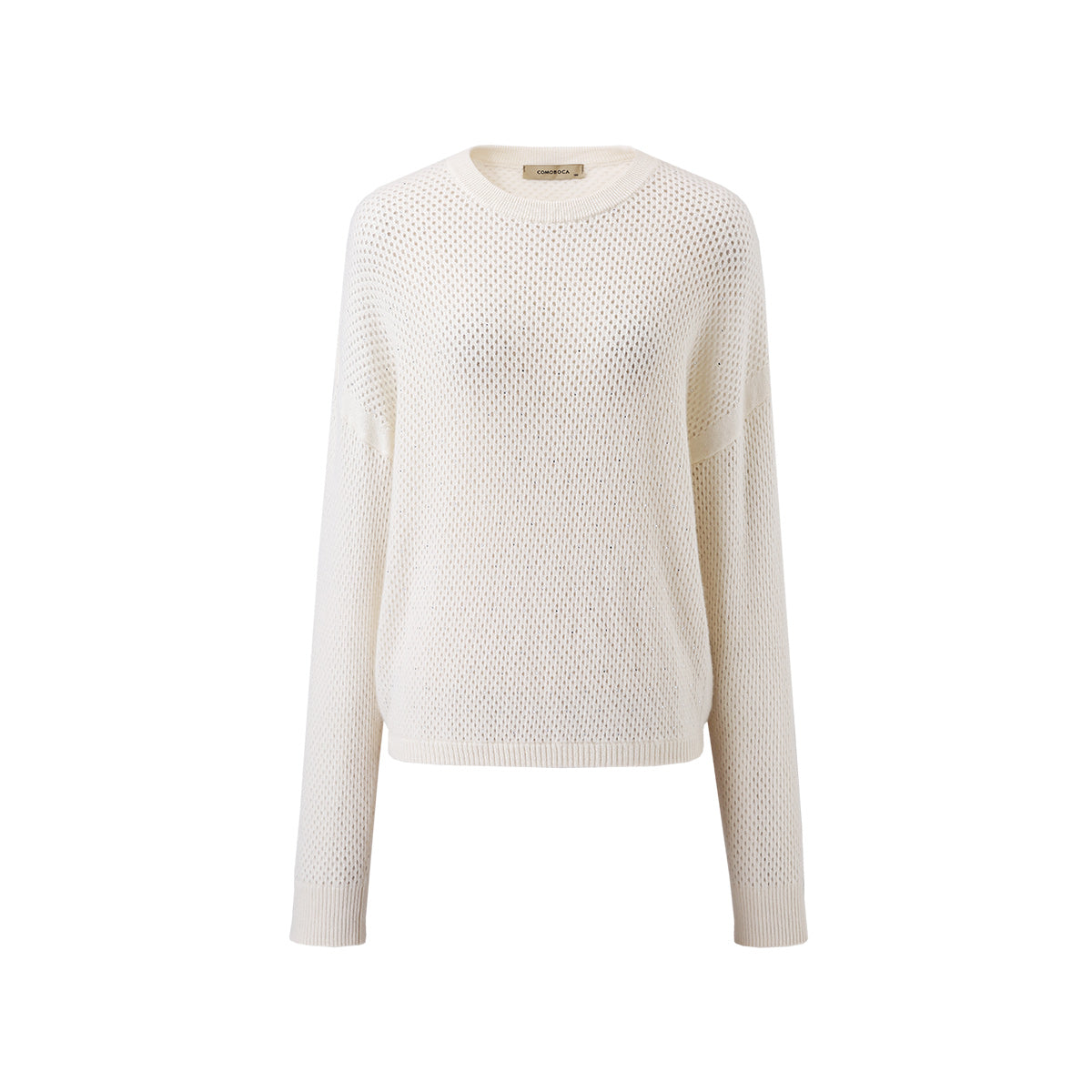 100% Cashmere Breathable Mesh Sweater