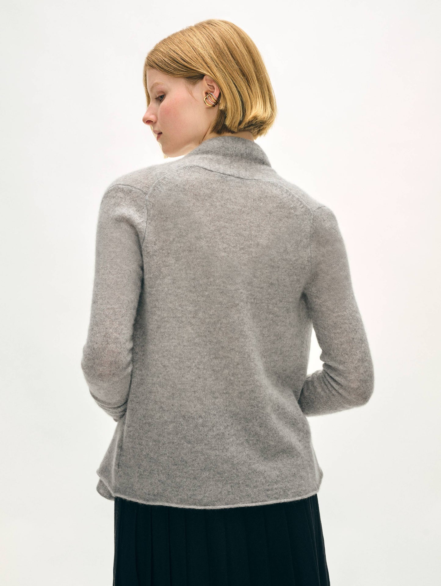 Cashmere Mini Trapeze Cardigan