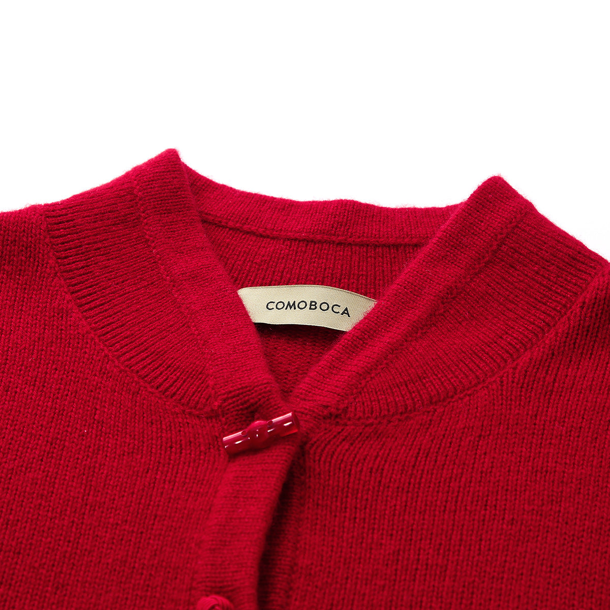 100% Cashmere Cardigan with Mandarin Collar