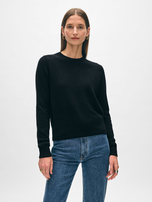 Cashmere Shrunken Crewneck