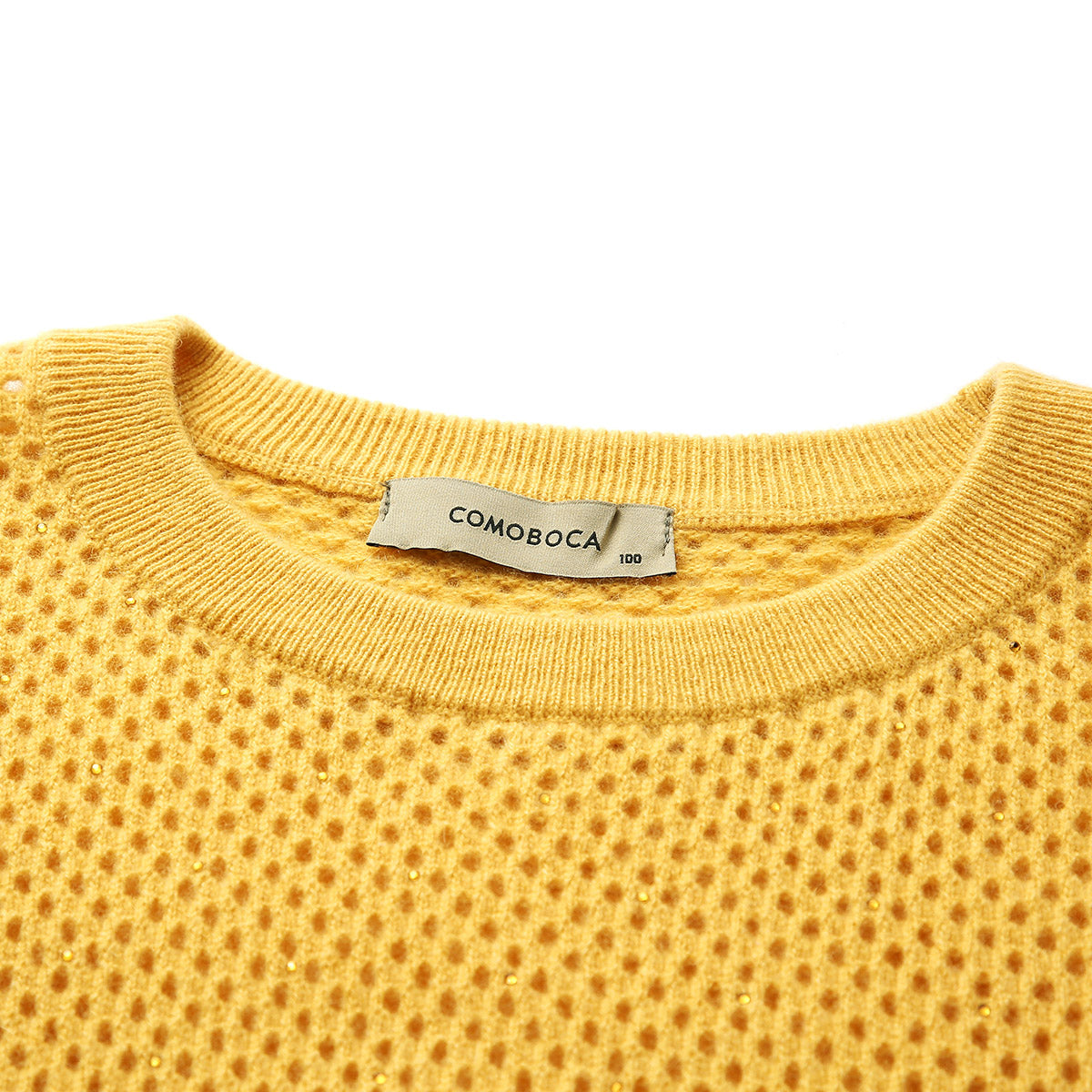 100% Cashmere Breathable Mesh Sweater