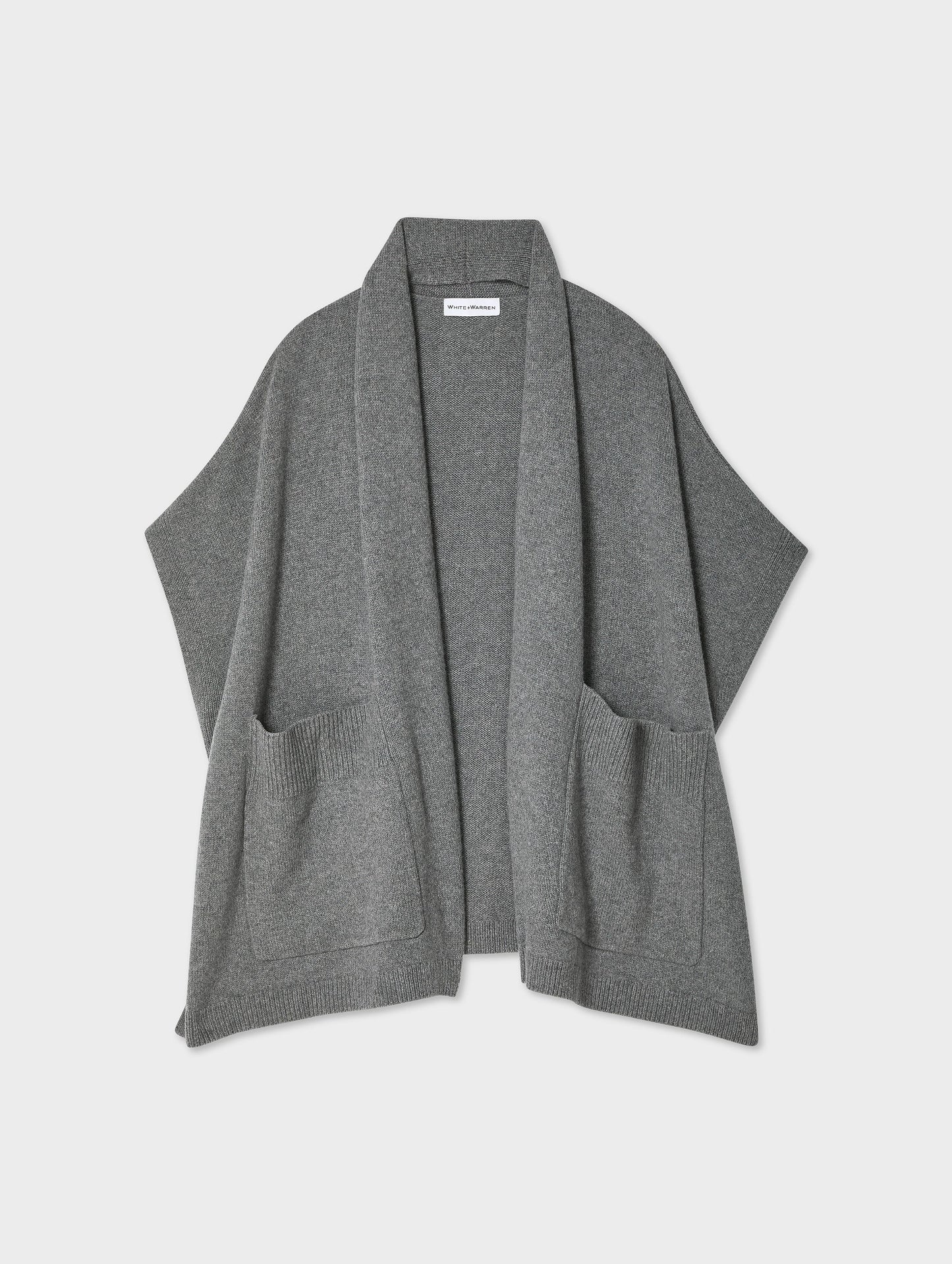 Merino Cashmere Open Poncho