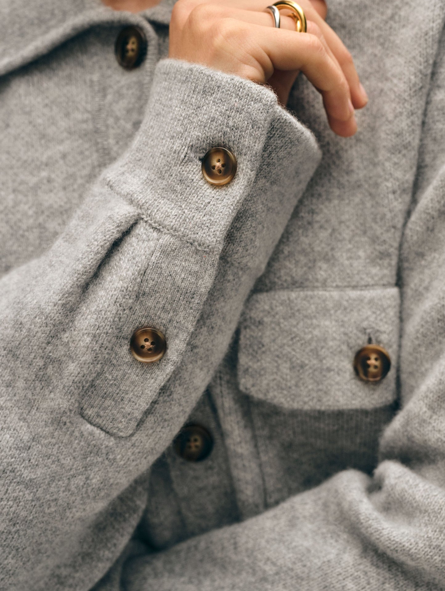 Cashmere Luxe Button Down Shacket