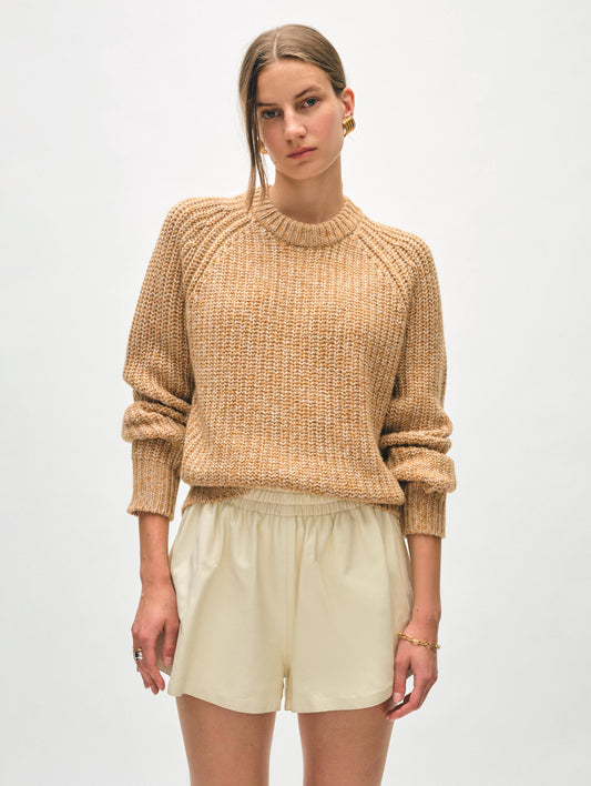 Merino Blend Marled Sweatshirt