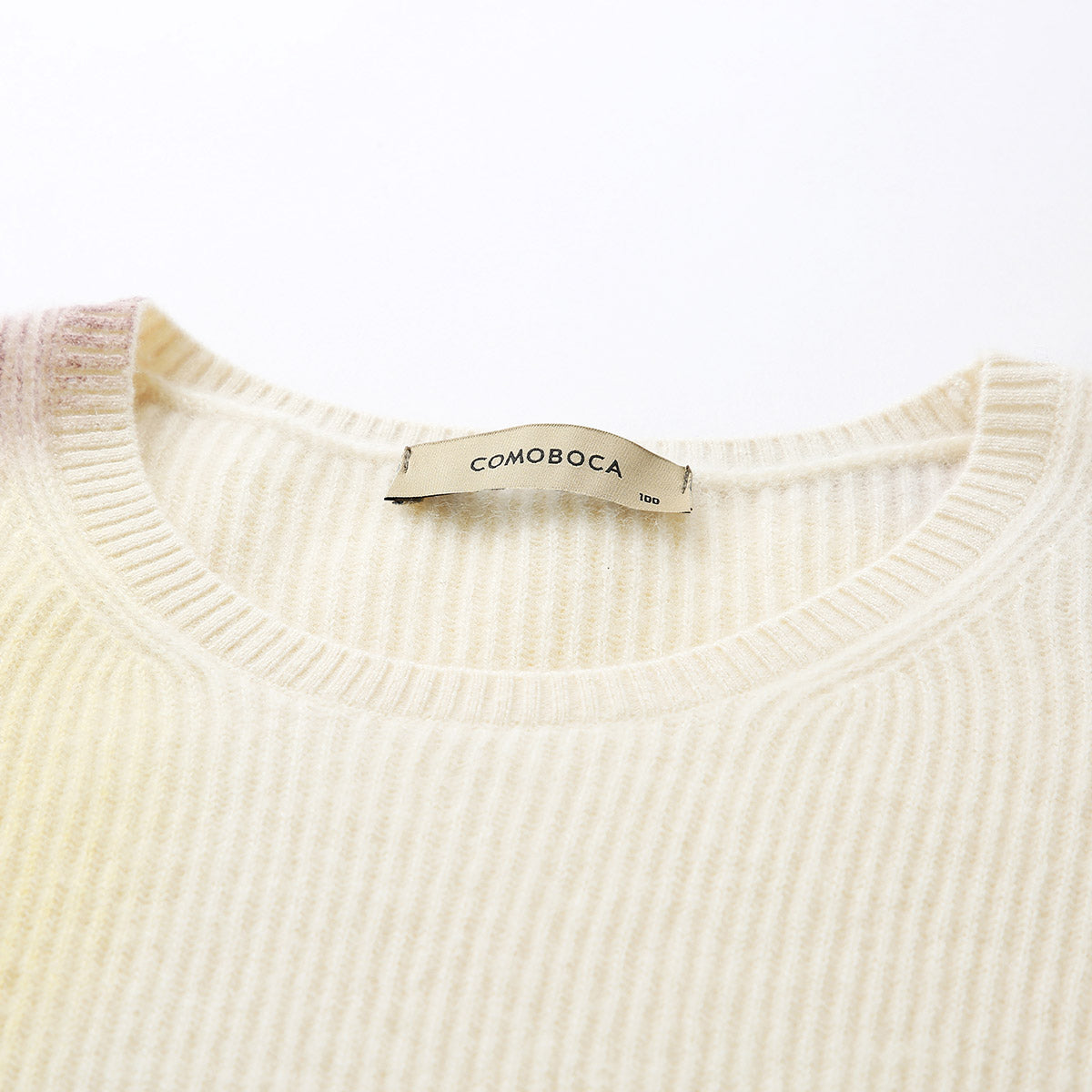 100% Cashmere Gradient Color Soft Knit Sweater