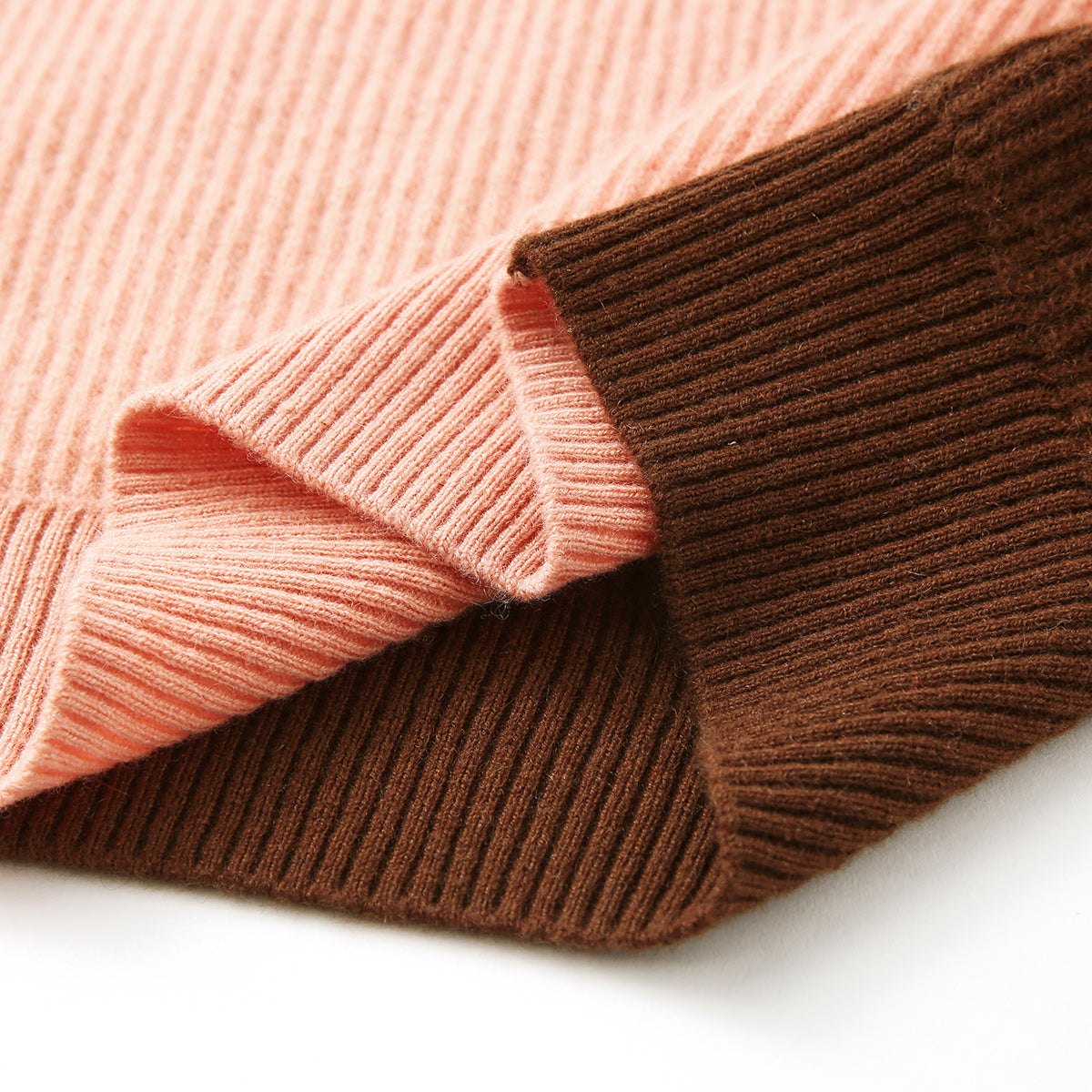 100% Cashmere Color Block Soft Knit Sweater