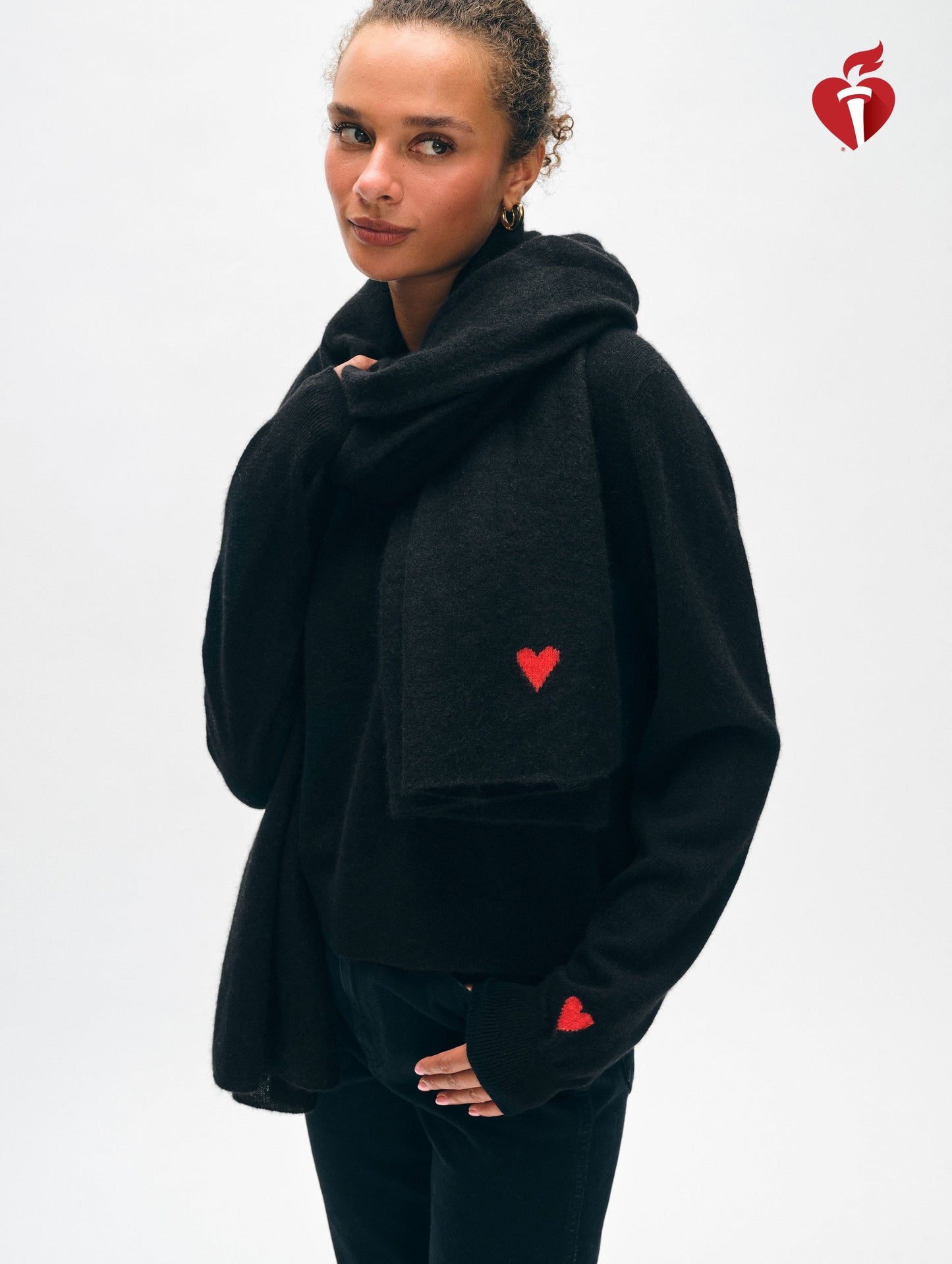 Cashmere Mini Heart Wrap