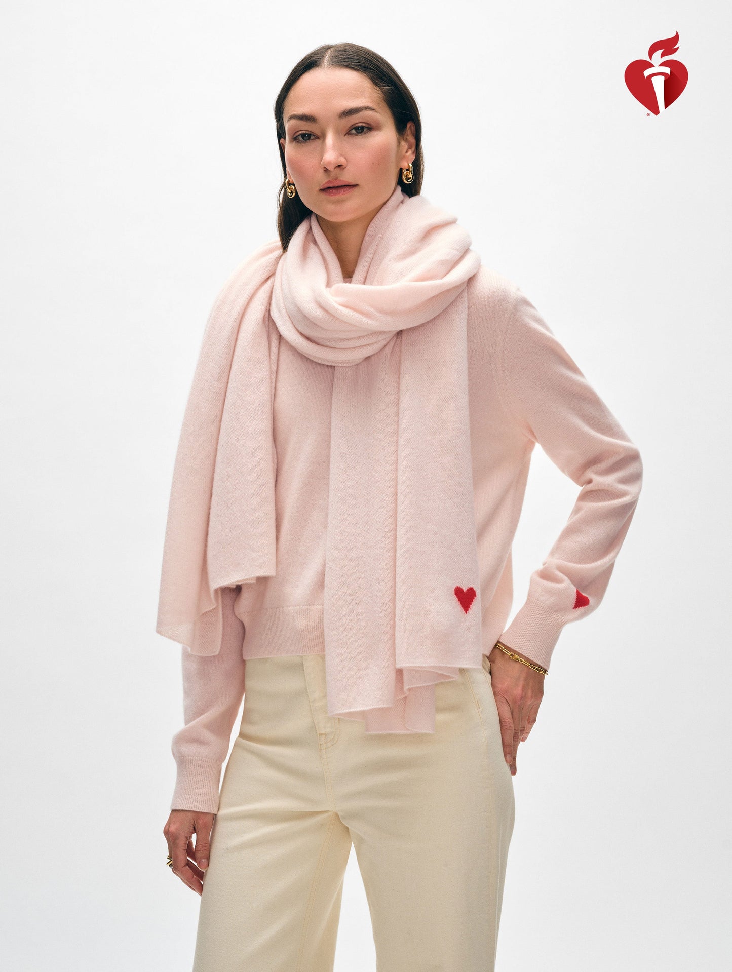 Cashmere Mini Heart Wrap