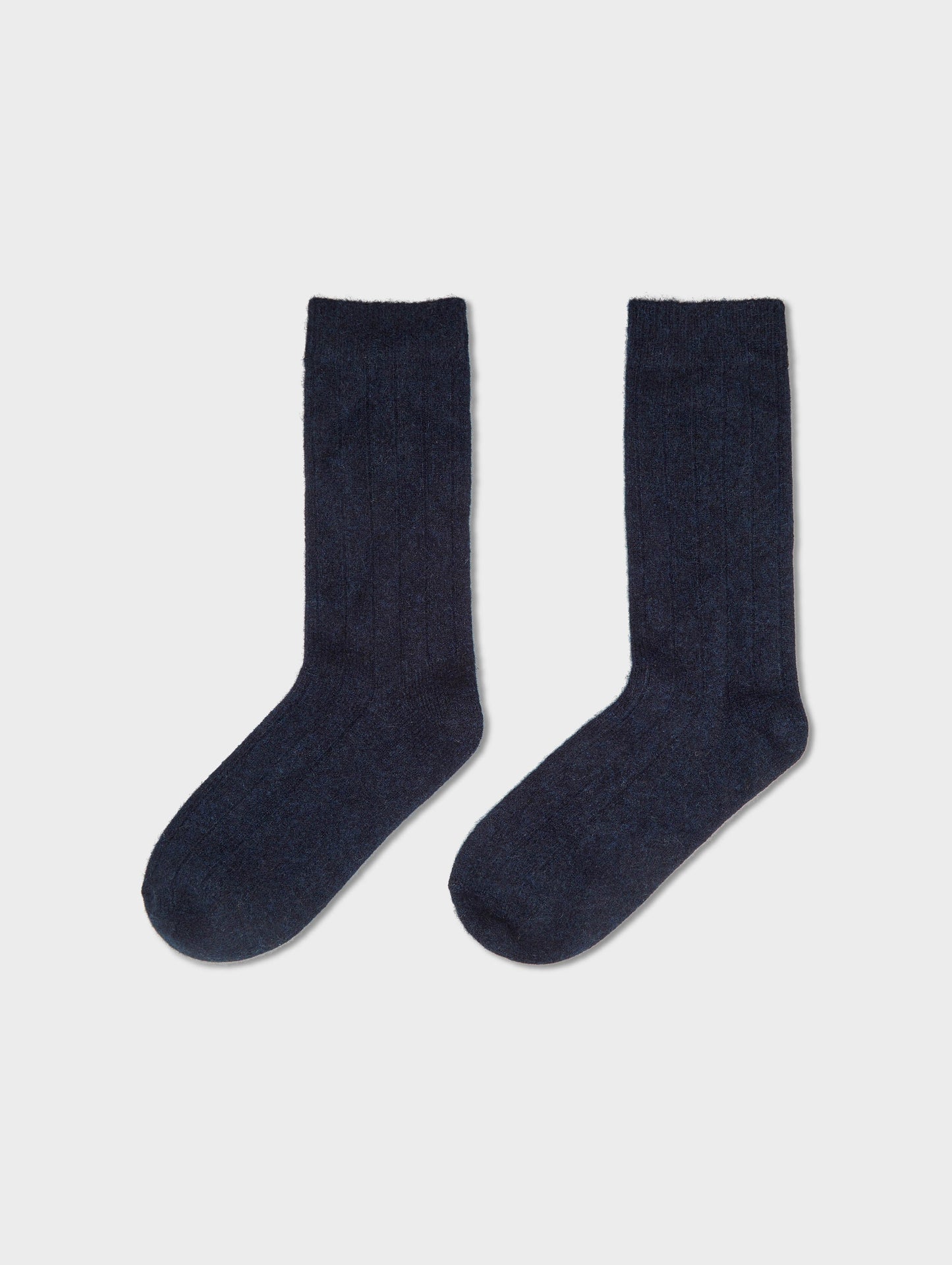 Cashmere Ribbed Socks