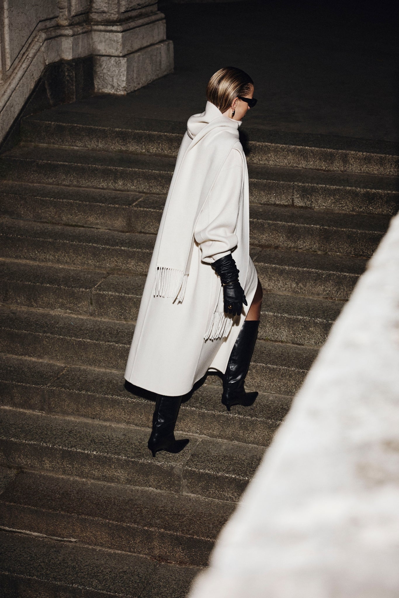 TWILA | Wool Scarf Coat