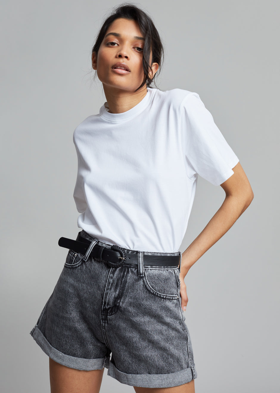 Lilou Simple Tee - Optic White