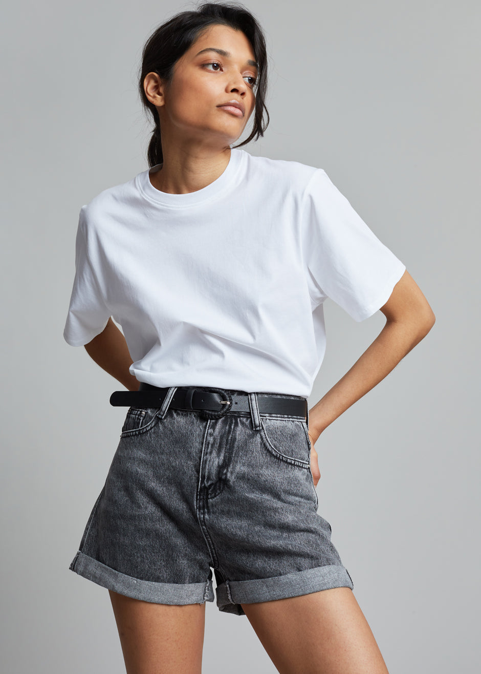 Lilou Simple Tee - Optic White