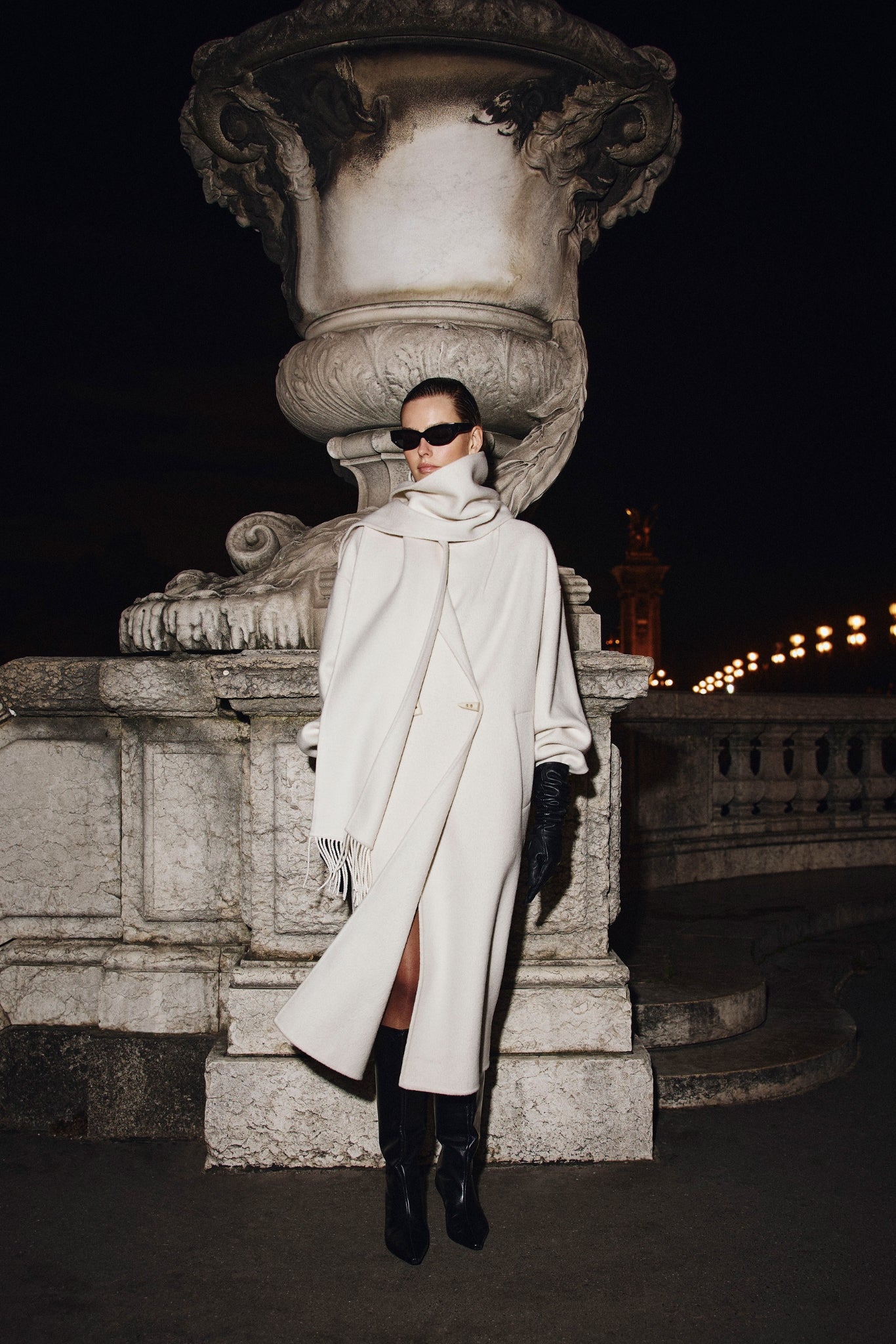 TWILA | Wool Scarf Coat