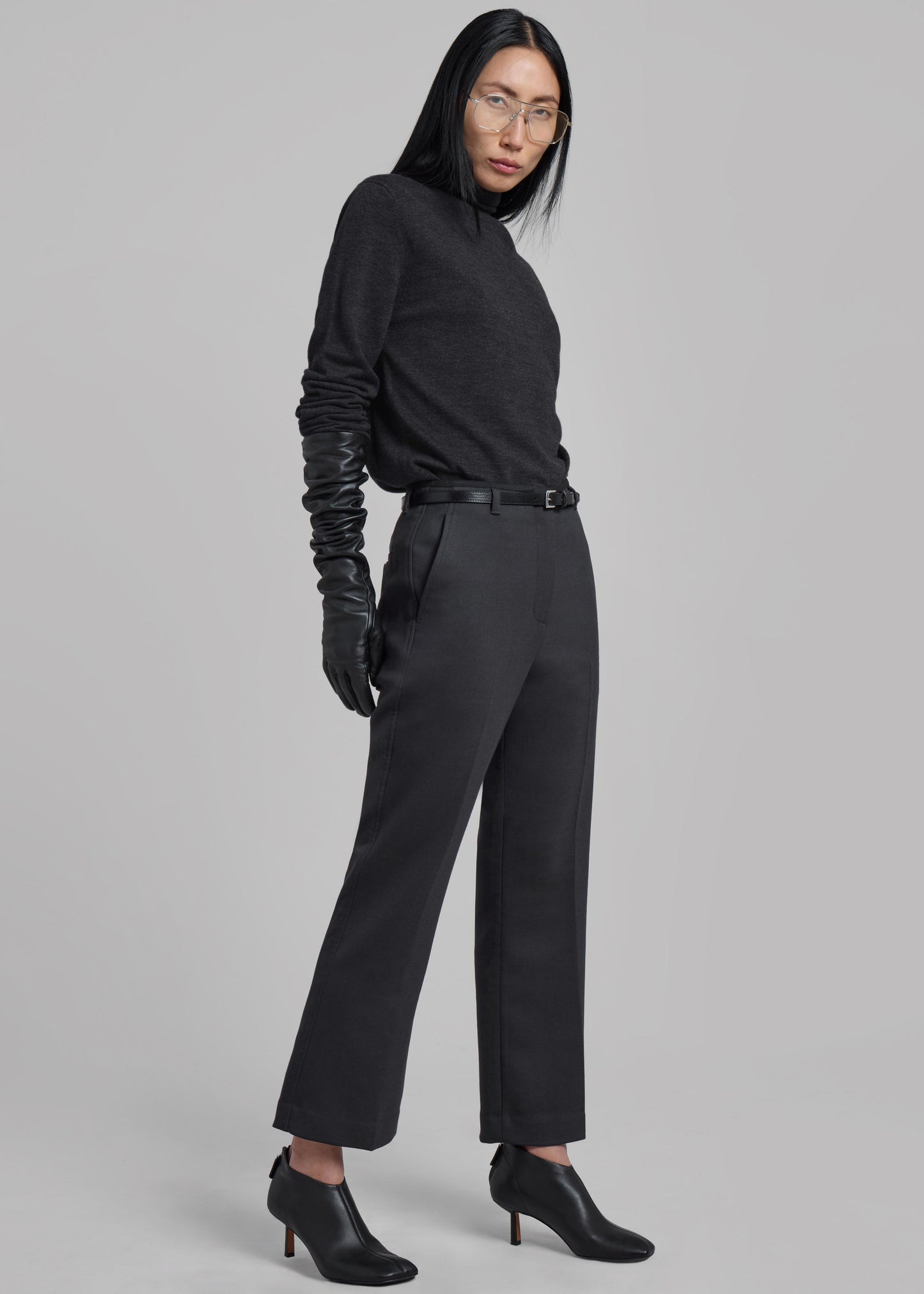 3.1 Phillip Lim Slim Kick Flare Trousers - Ink