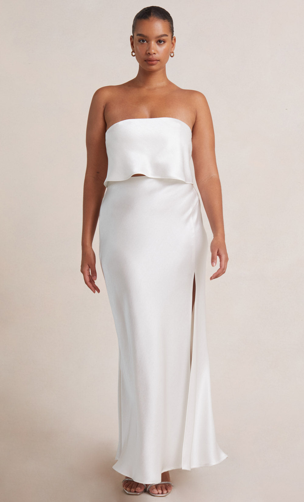 THE DREAMER STRAPLESS TOP  - IVORY