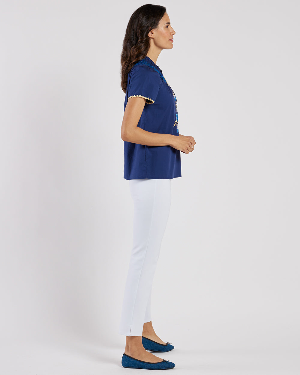 Keaton Top - Stretch Poplin