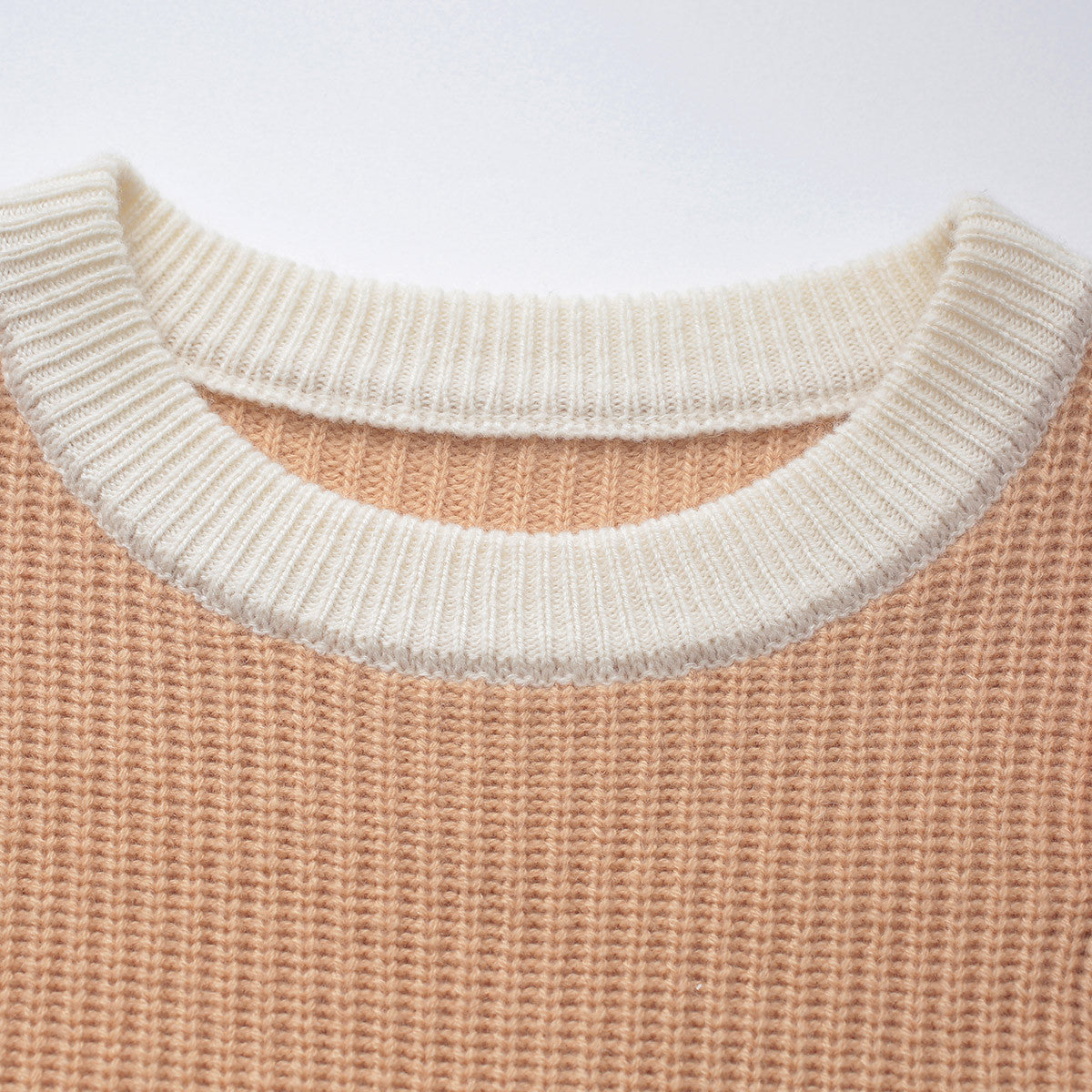 100% Cashmere Color Block Oversized Knit Sweater