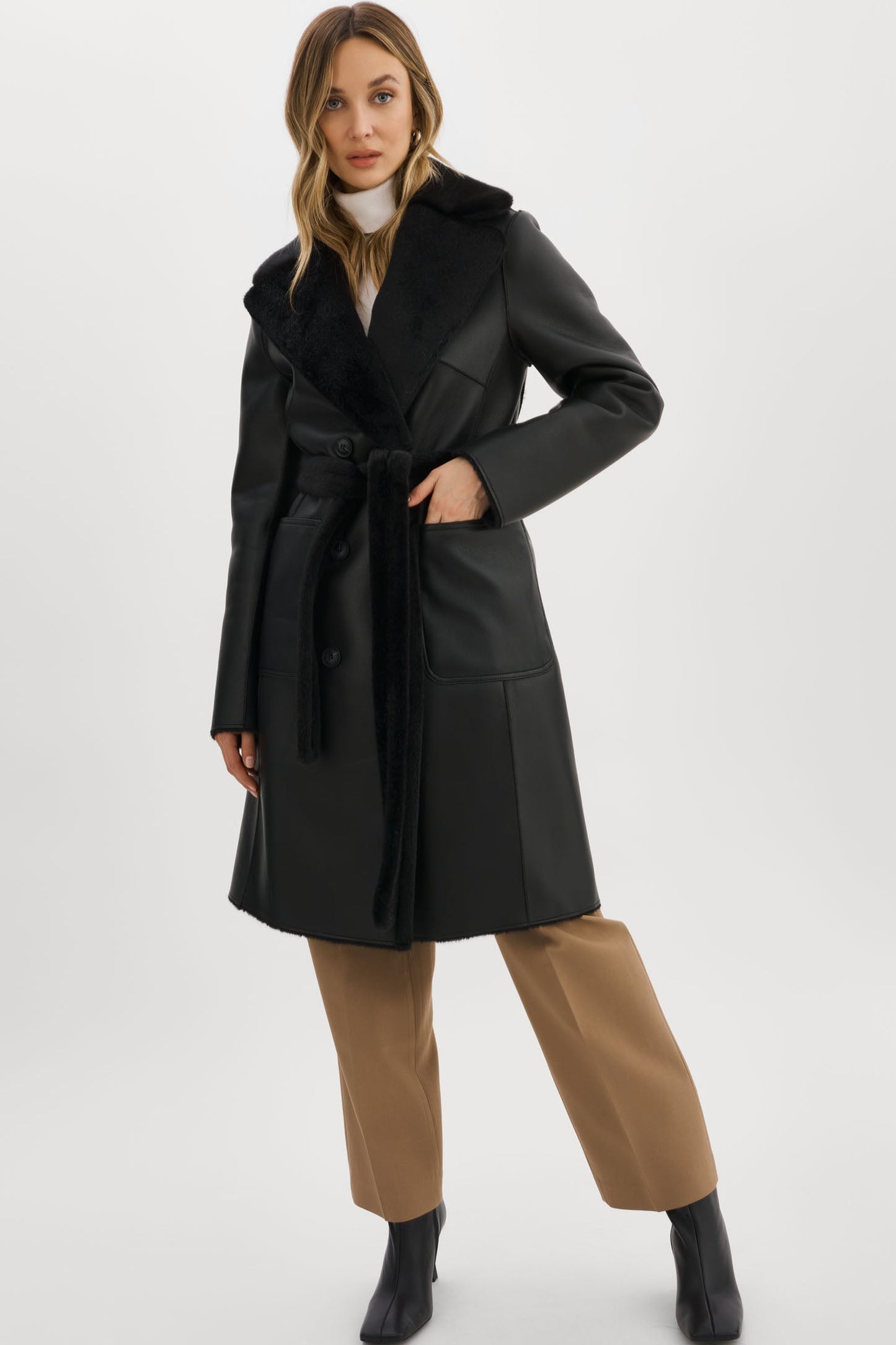 ABIGAIL | Faux Shearling Reversible Coat