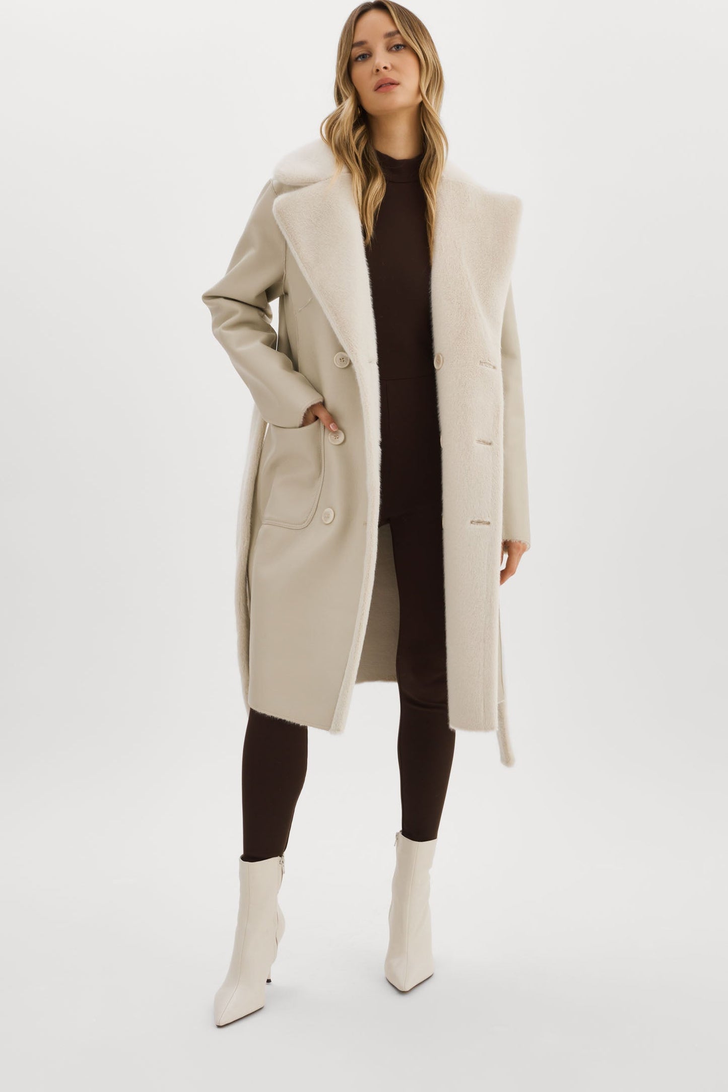 ABIGAIL | Faux Shearling Reversible Coat