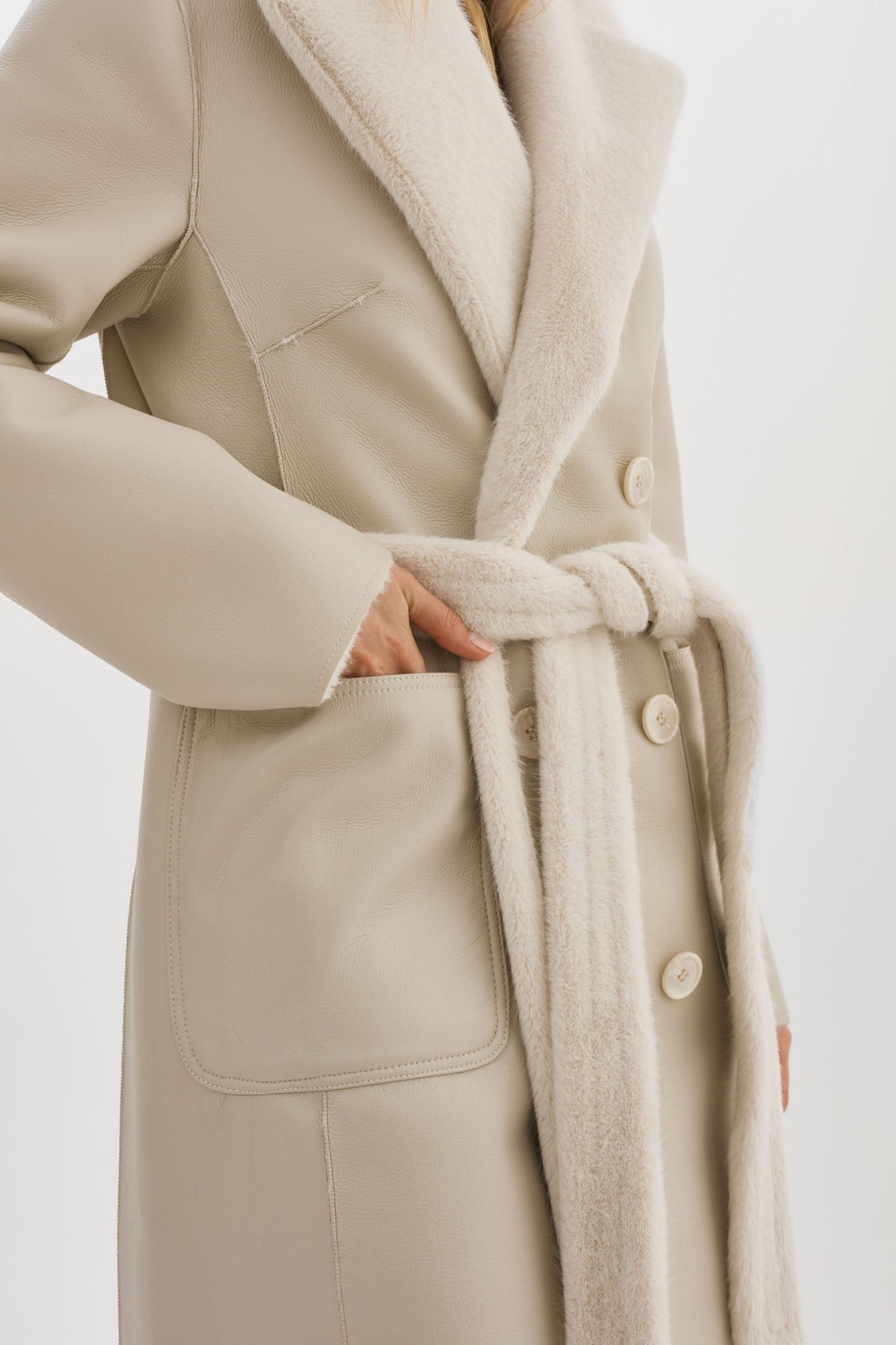 ABIGAIL | Faux Shearling Reversible Coat