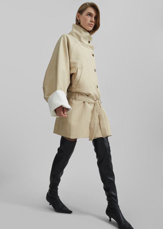 Alberta Short Trench - Beige