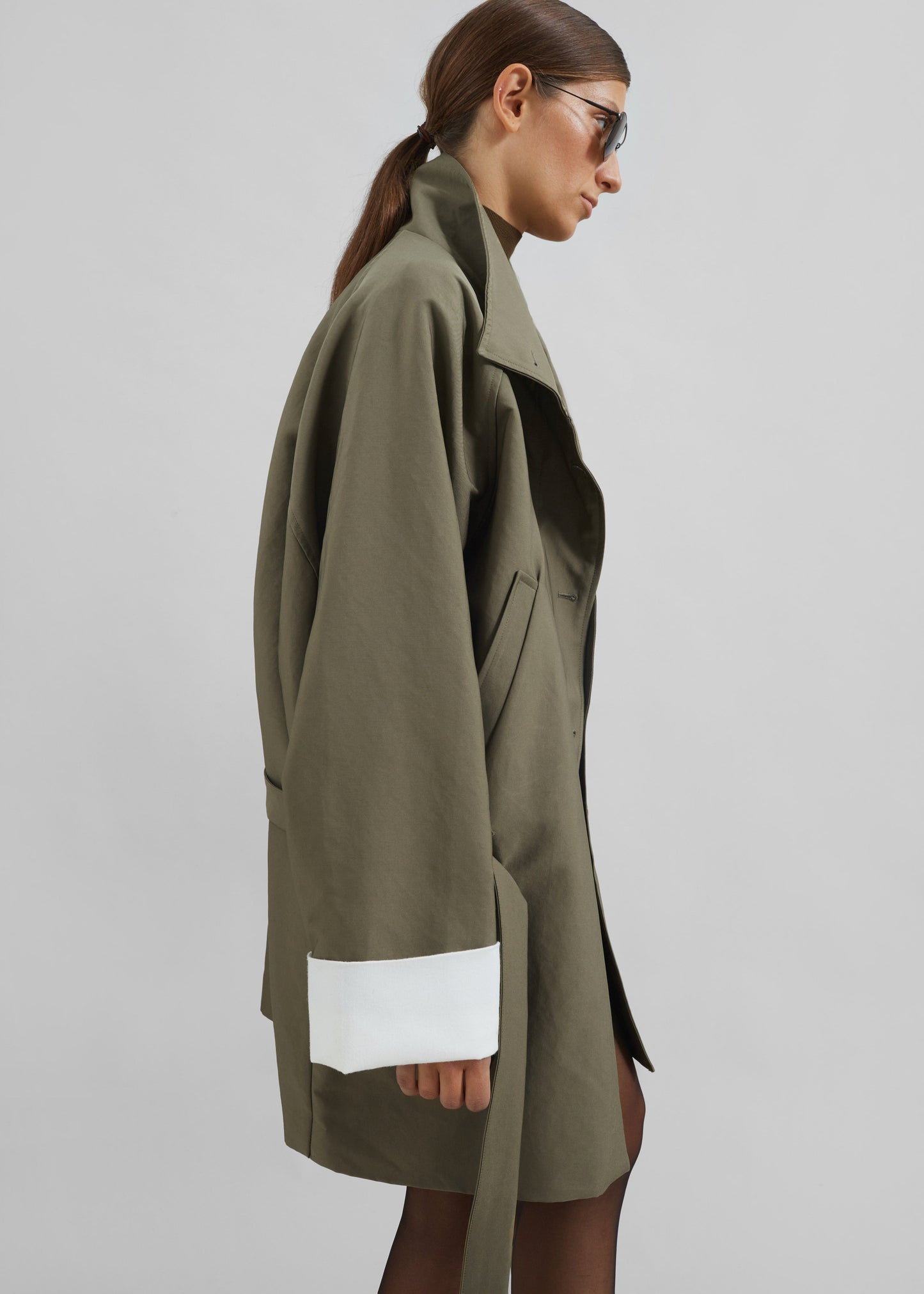 Alberta Short Trench - Khaki