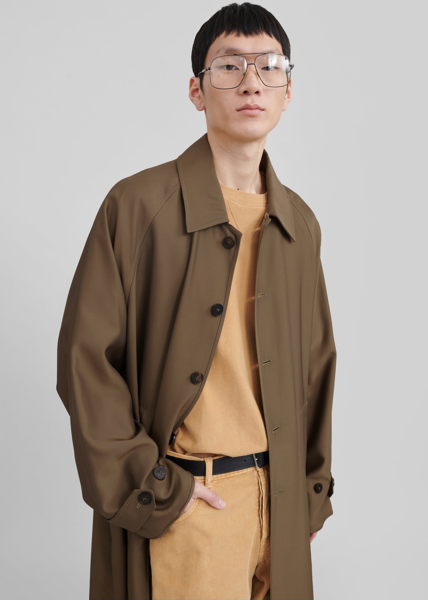 Aldrin Oversized Coat - Camel