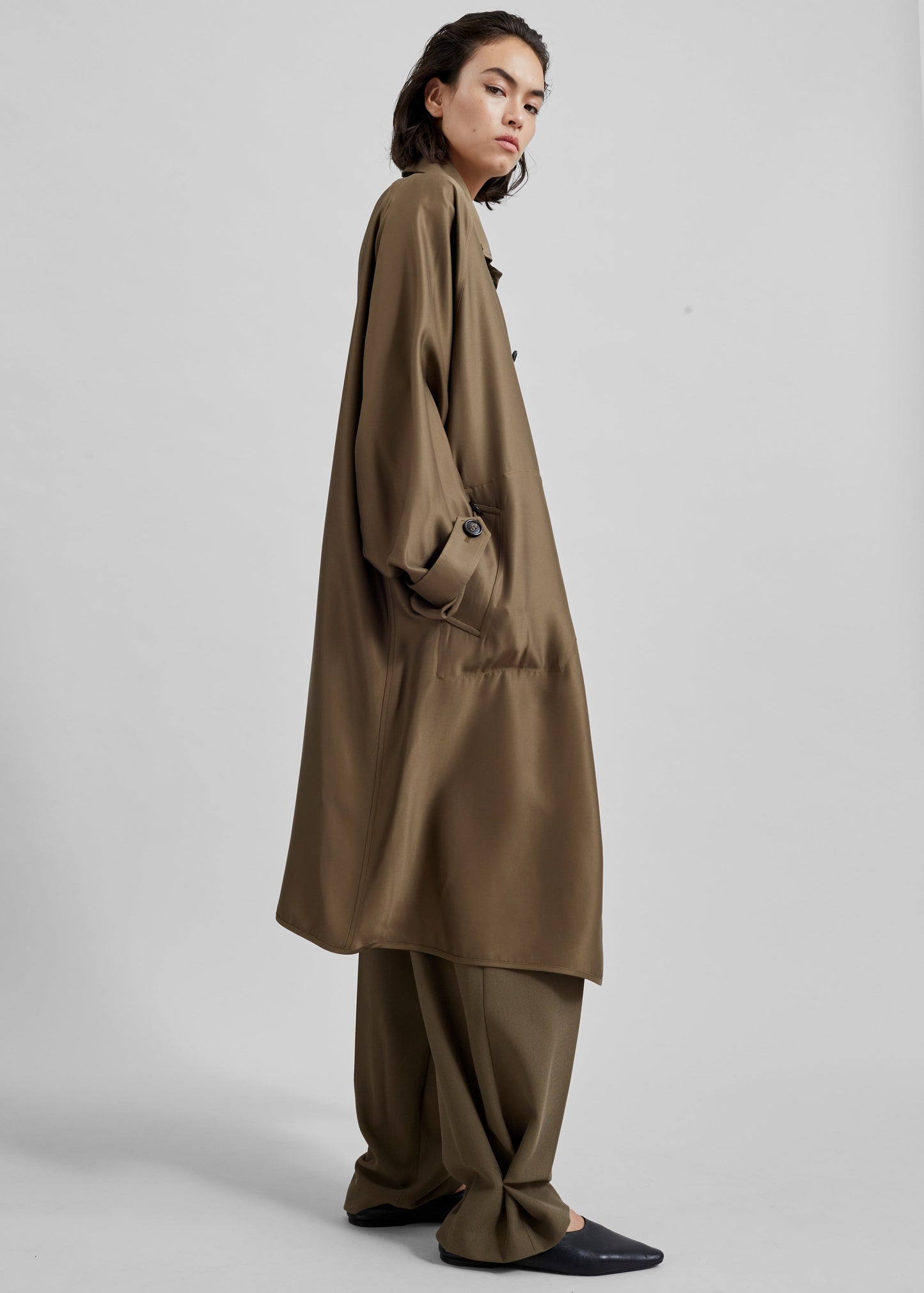 Aldrin Oversized Coat - Camel