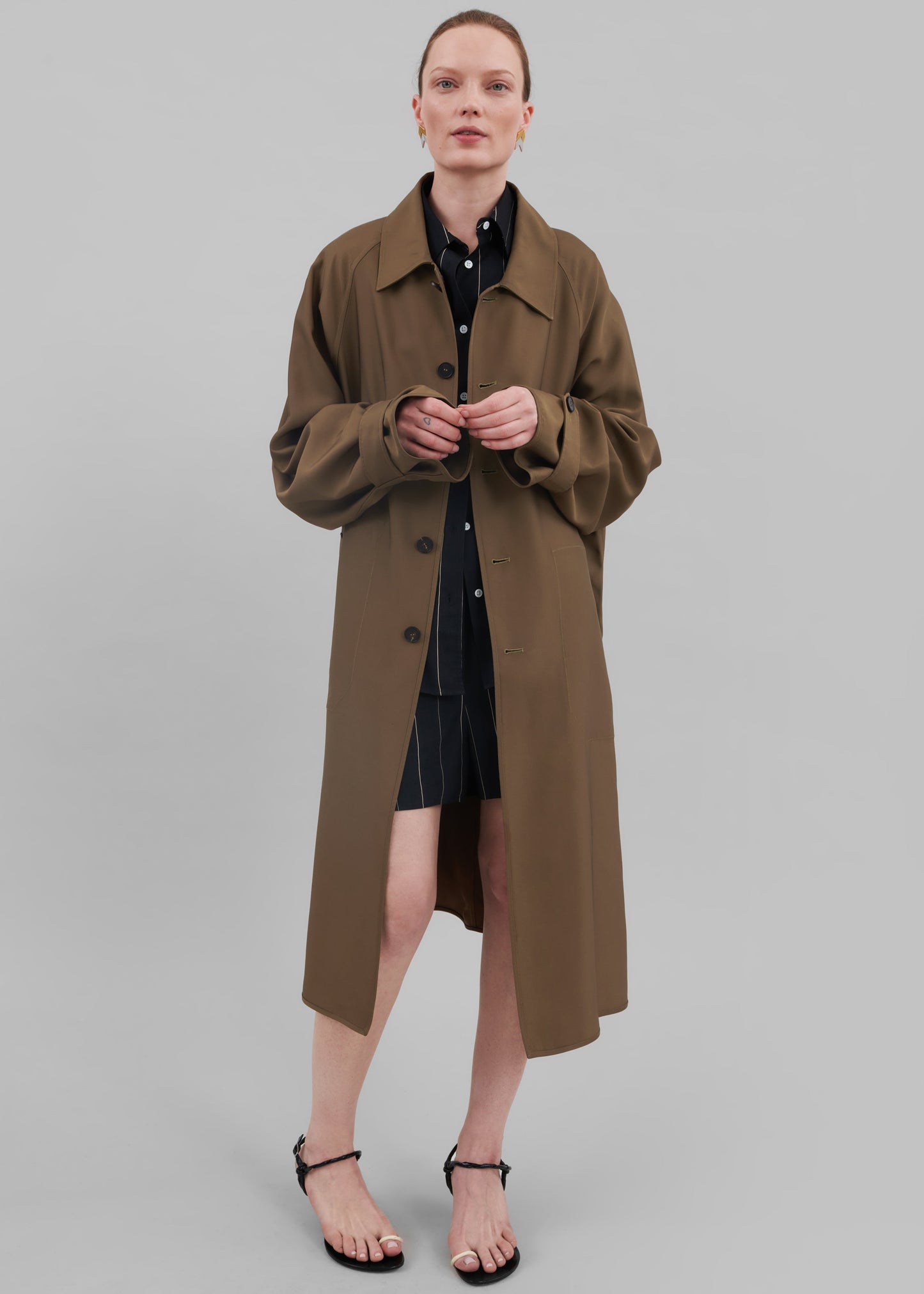 Aldrin Oversized Coat - Camel