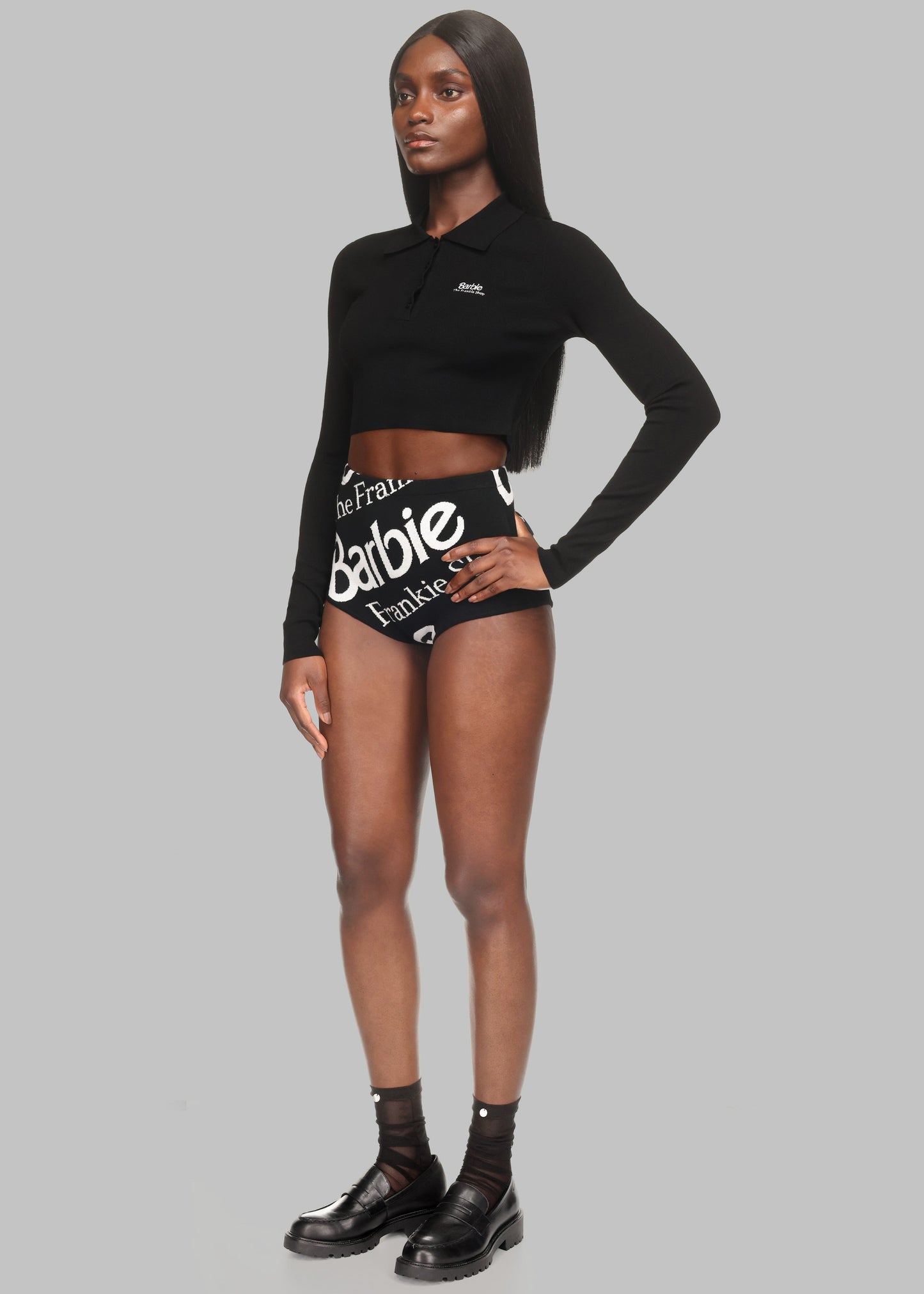 Alissa Knit Briefs x Barbie™ - Black