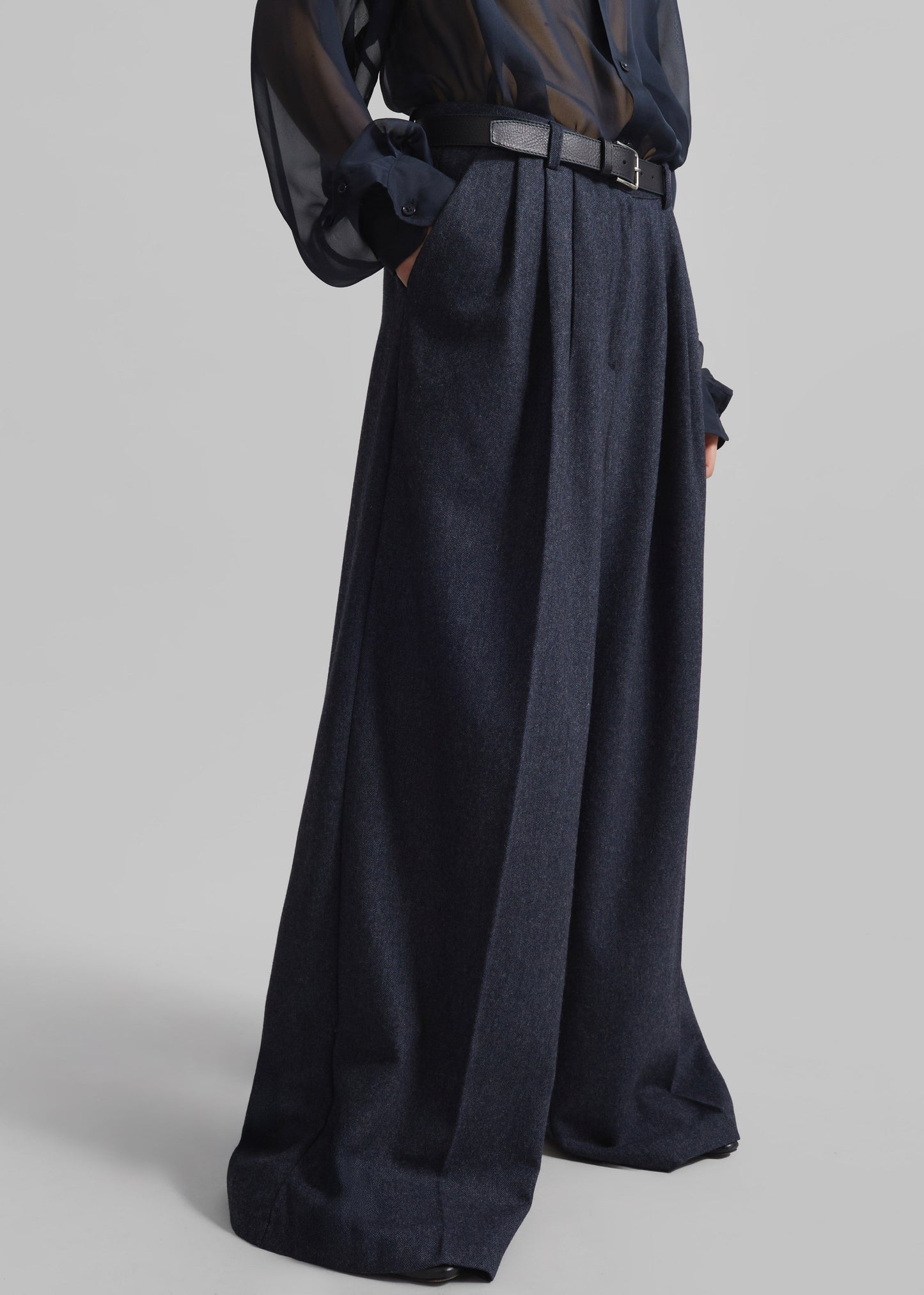 Aminah Trousers - Navy